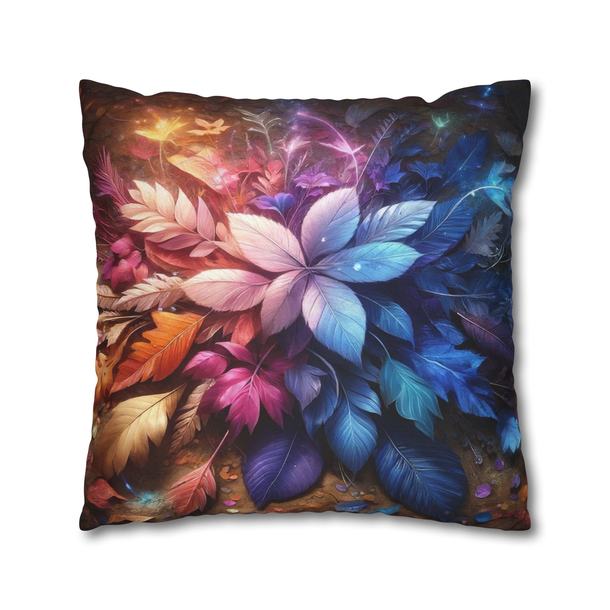 Magical Leaves 2 - Polyester Square Pillowcase