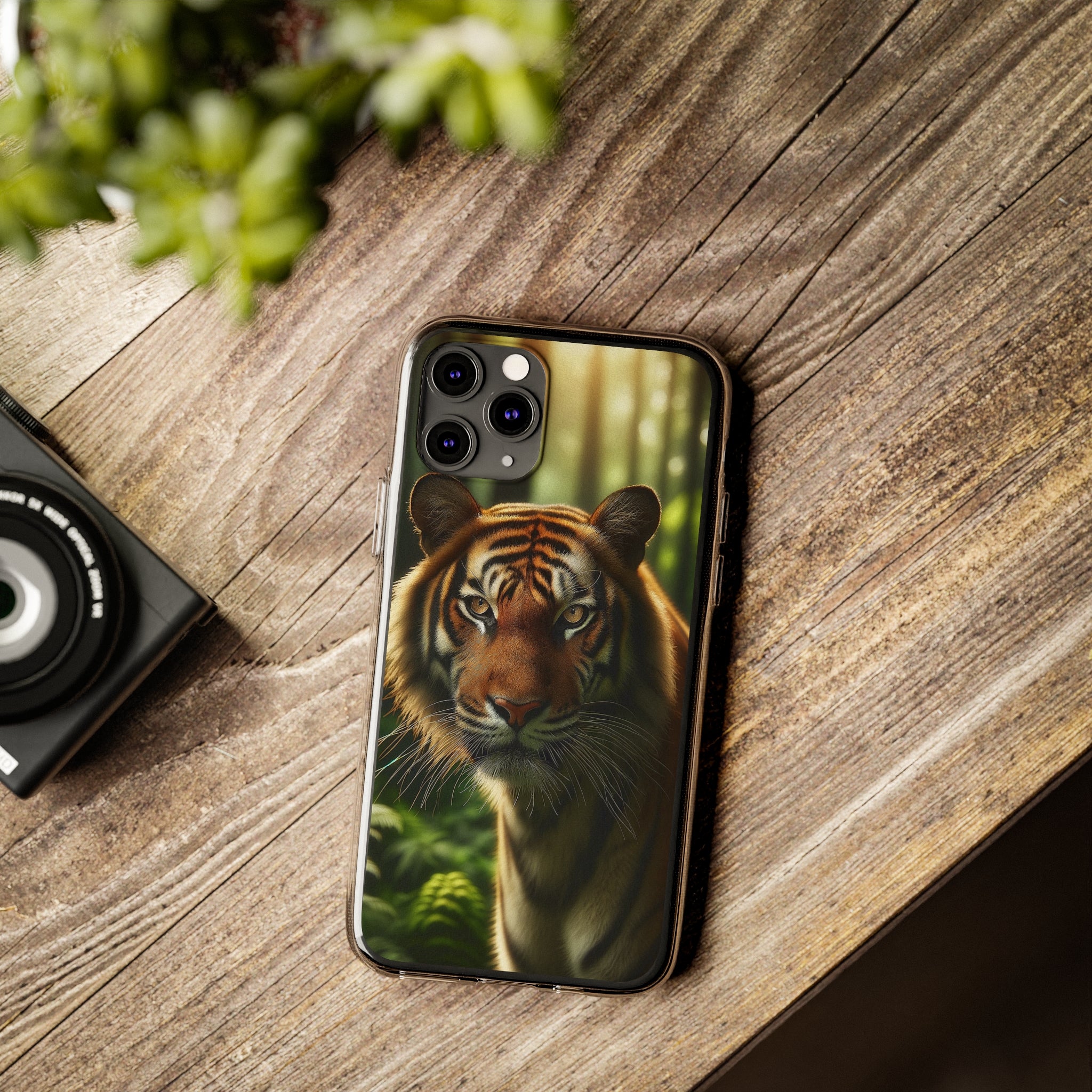 Curious Tiger - Soft Phone Case