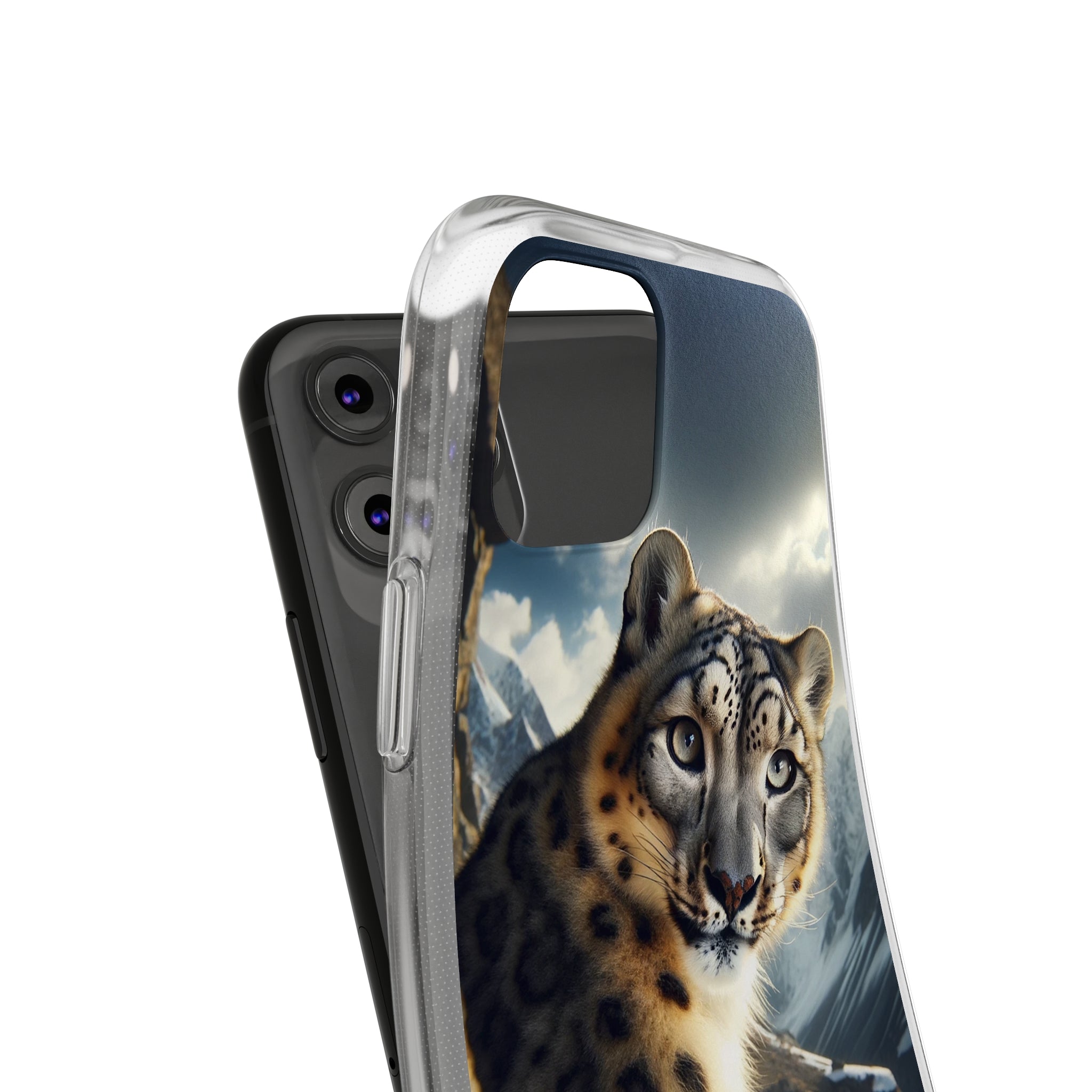 Snow Leopard - Soft Phone Case