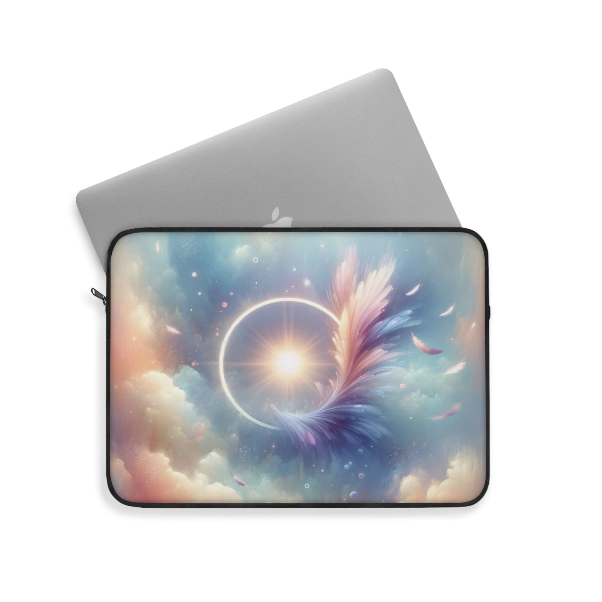 Circle and feather - Laptop Sleeve