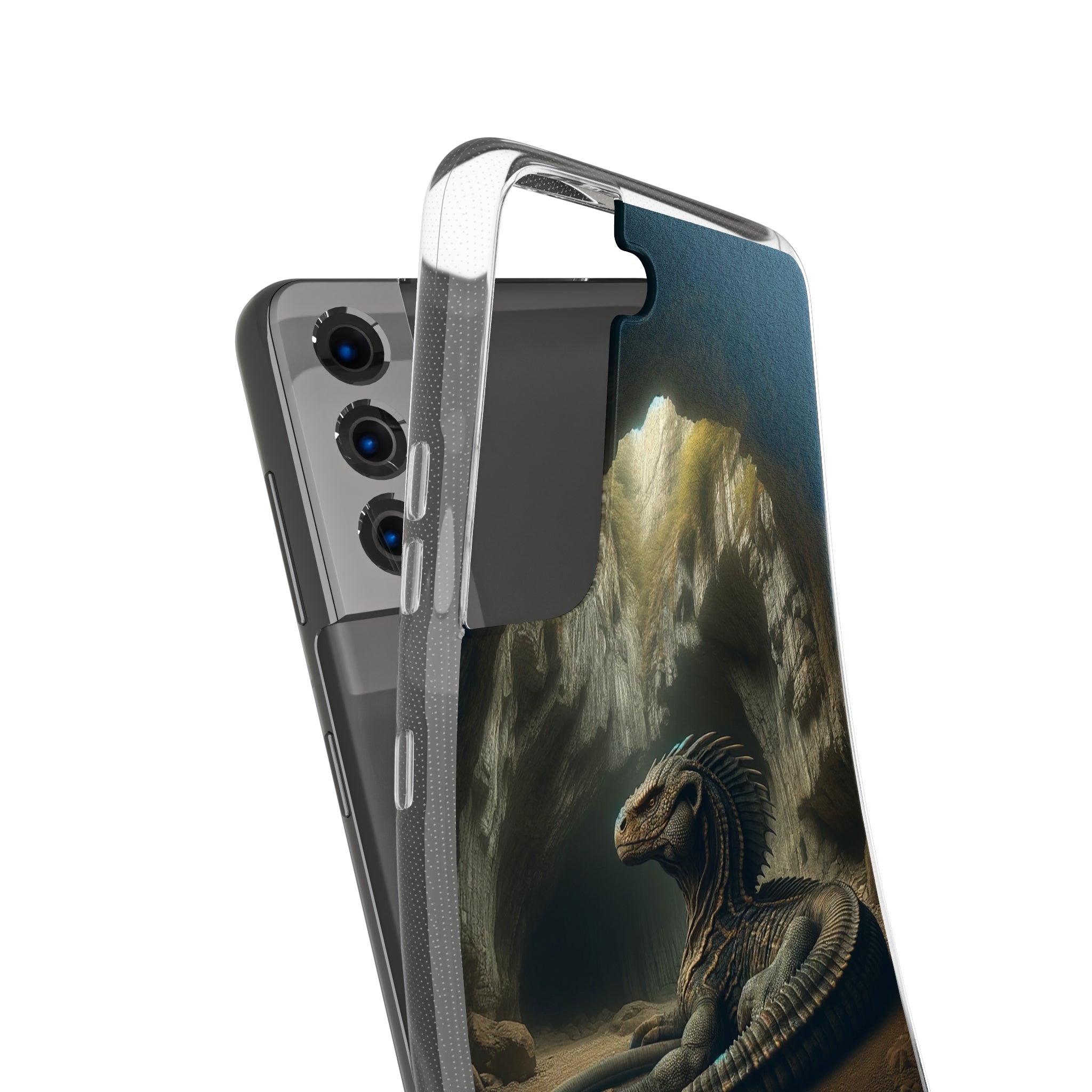 Basilisk in a cave - Soft Phone Case