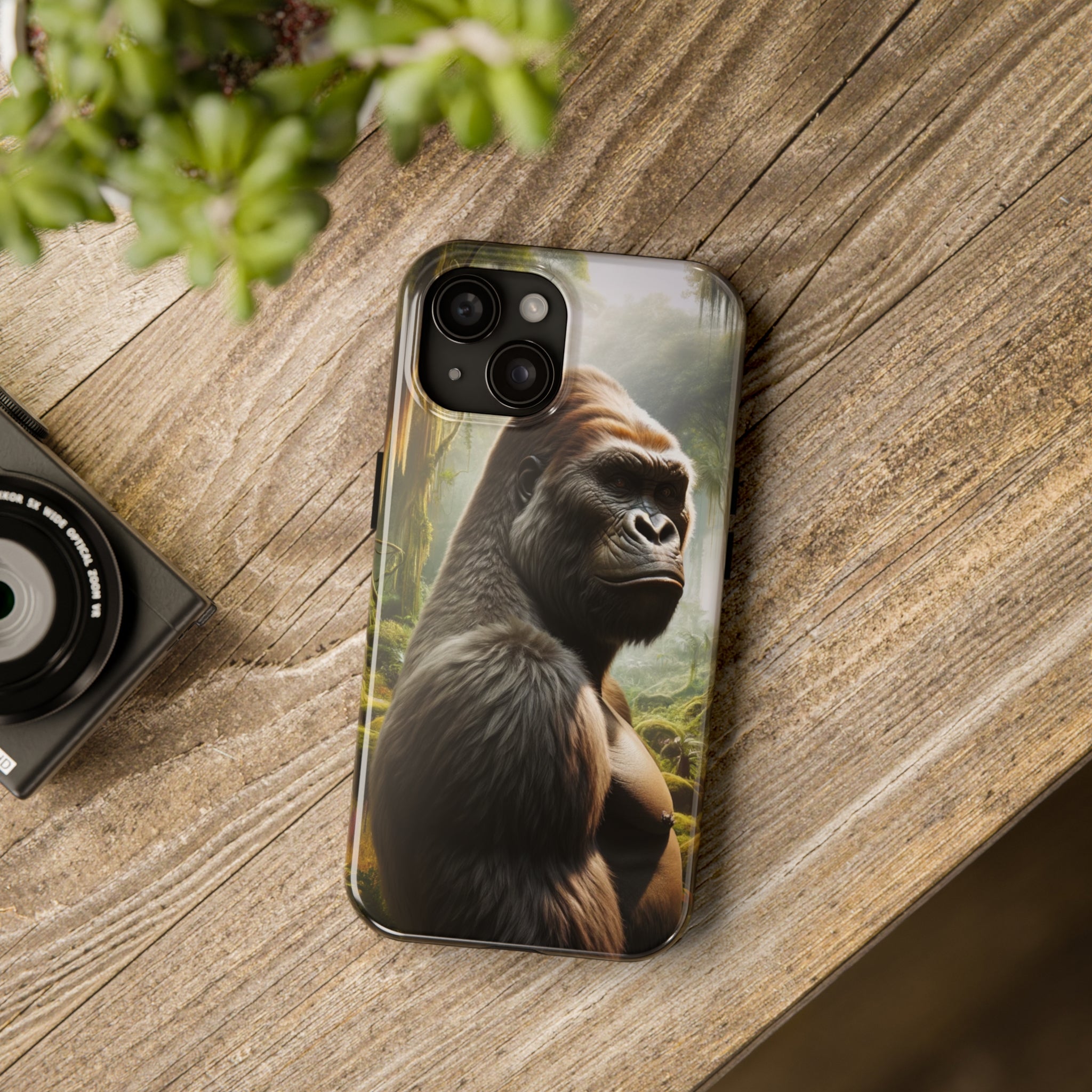 Curious gorilla - Tough Phone Case