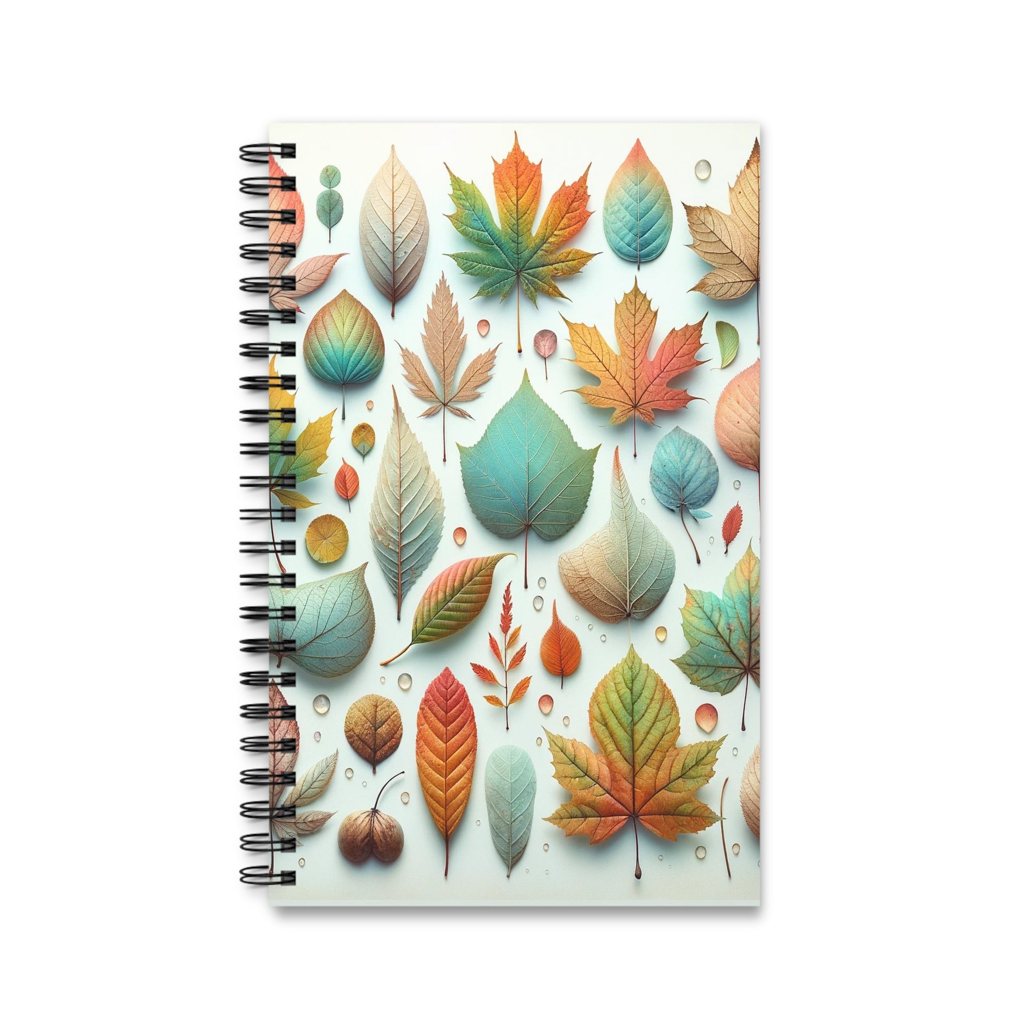 Pastel coloured leaves 1 - Spiral Journal (EU)