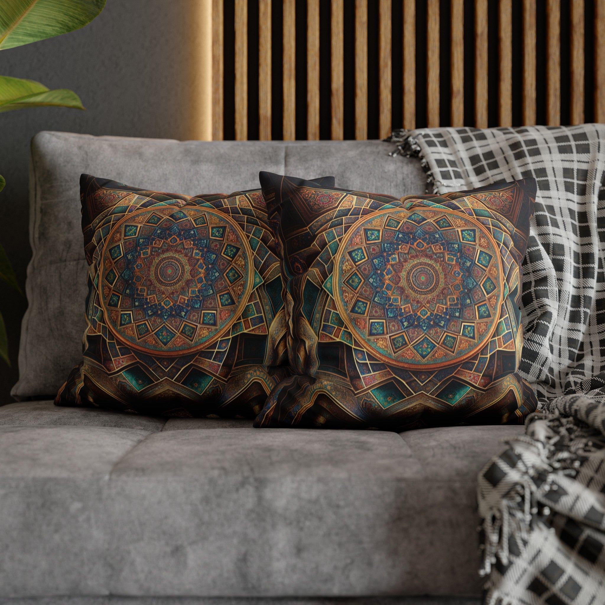 Persian Art (5) - Suede Square Pillowcase