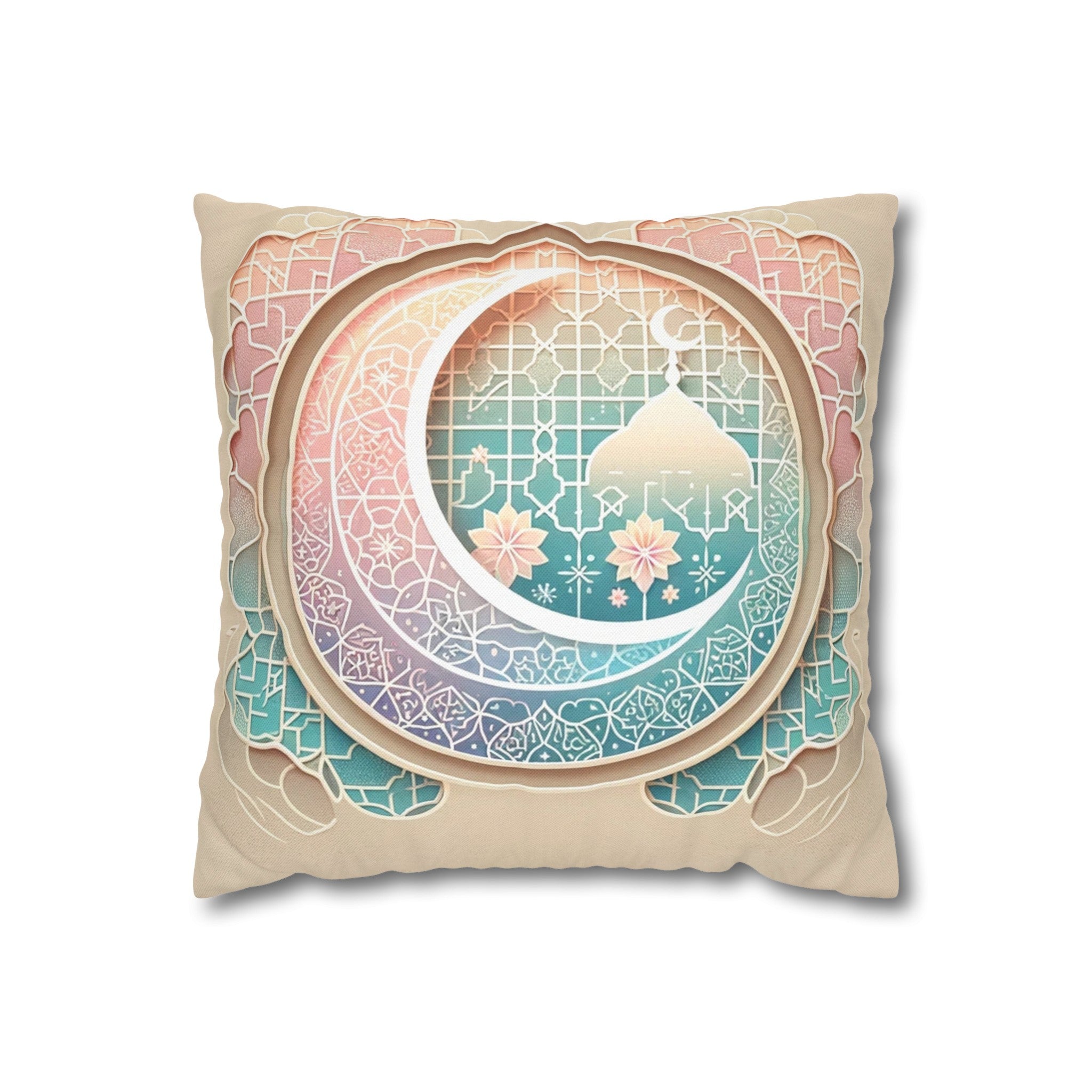 Islamic Art 3 - Polyester Square Pillowcase