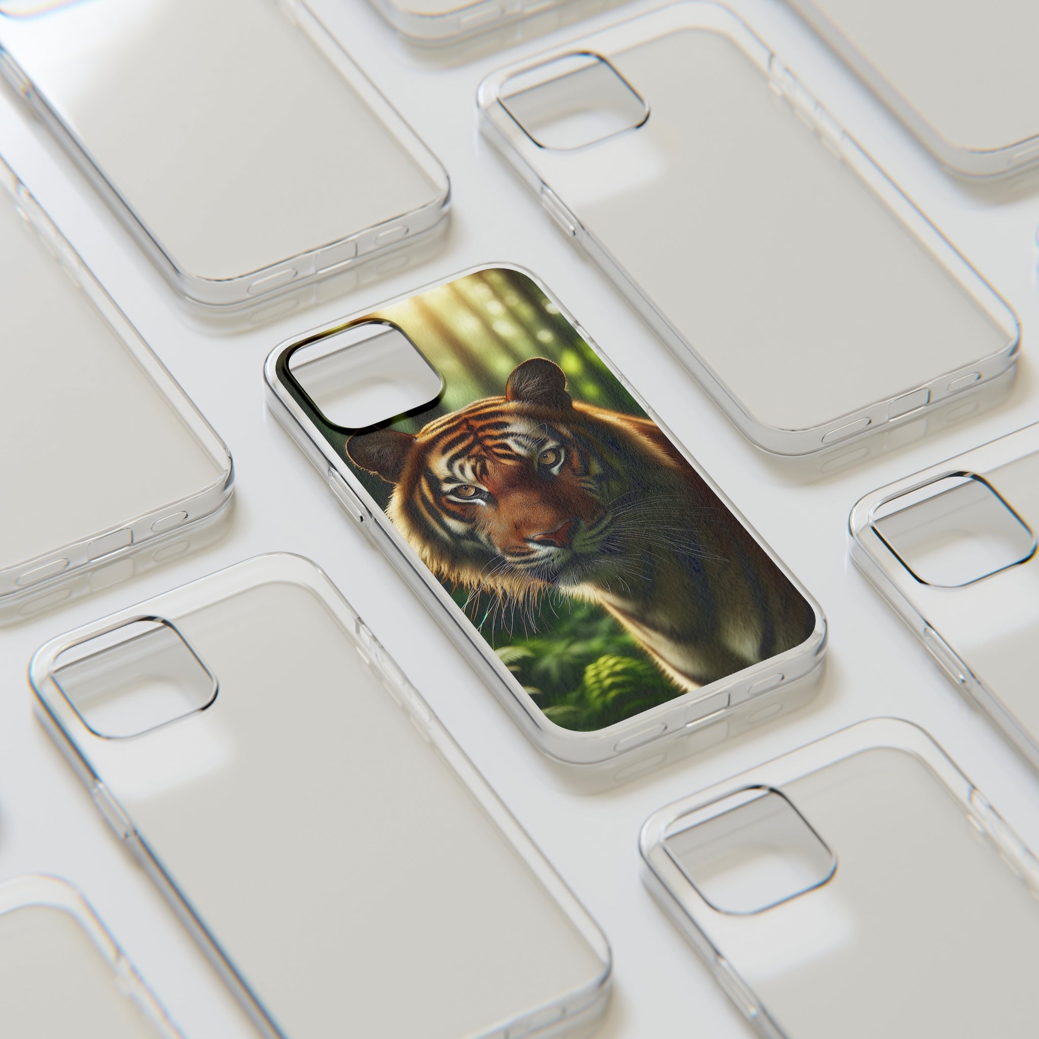 Curious Tiger - Soft Phone Case