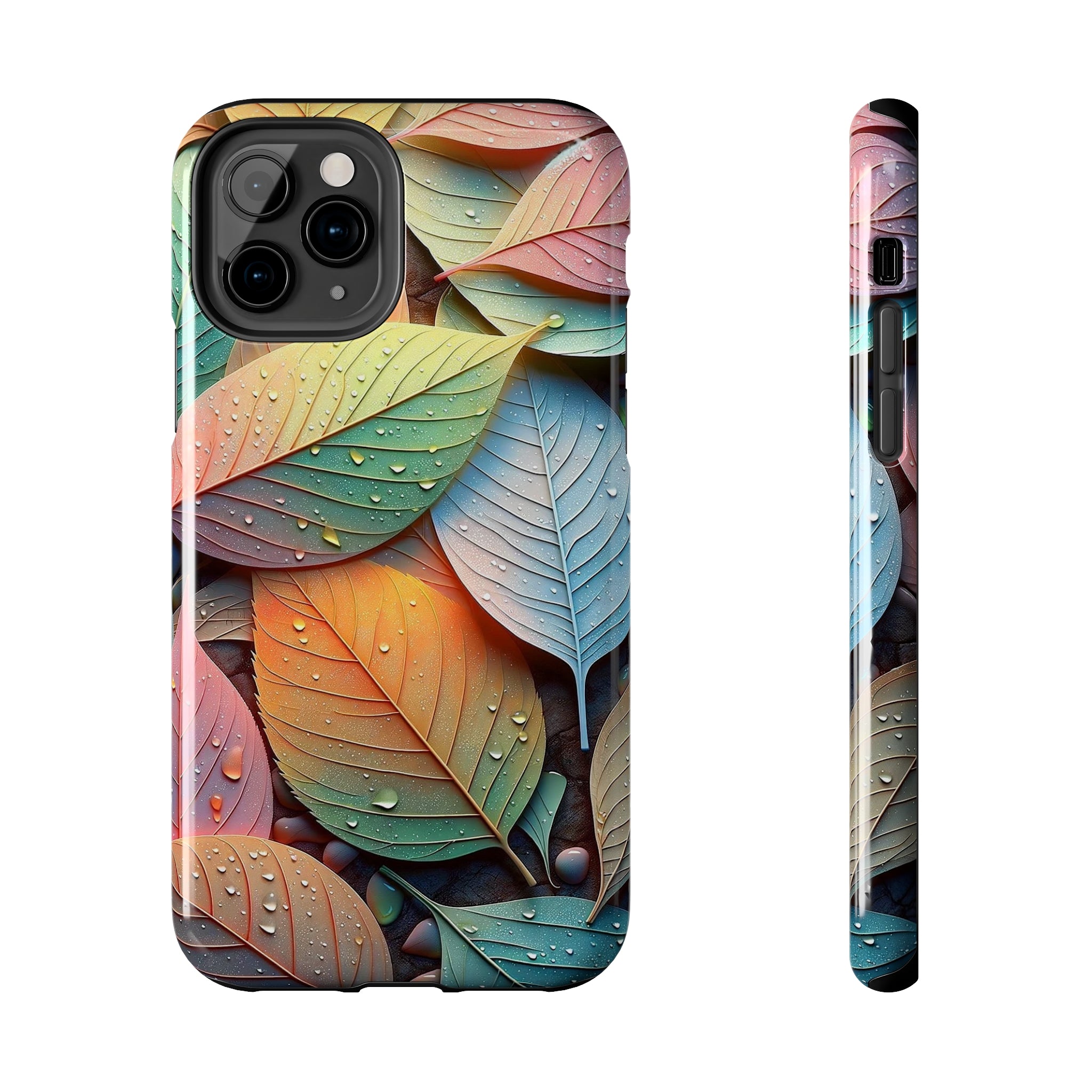 Pastel coloured leaves - Tough Phone Case