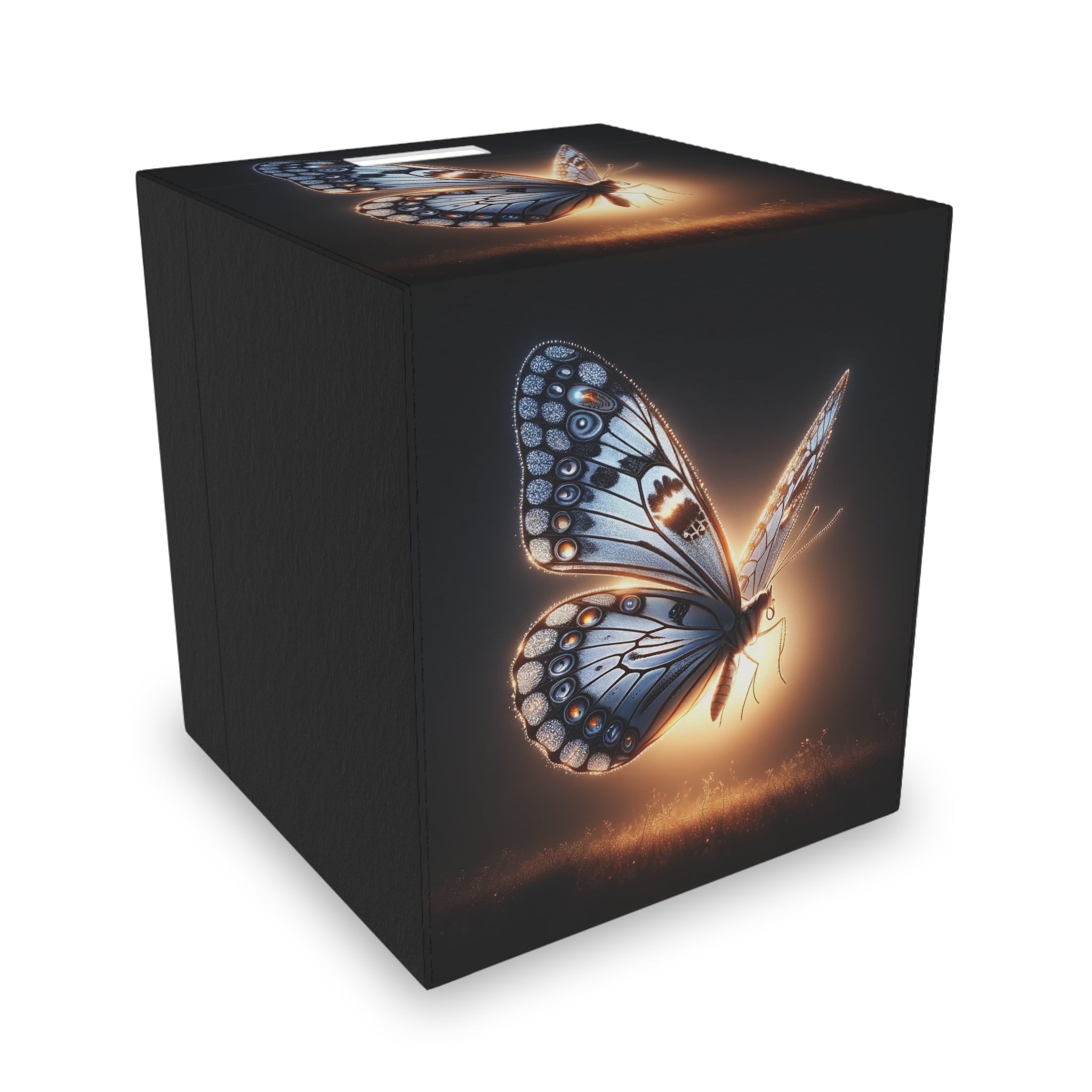 A silver-coloured butterfly - Storage Box