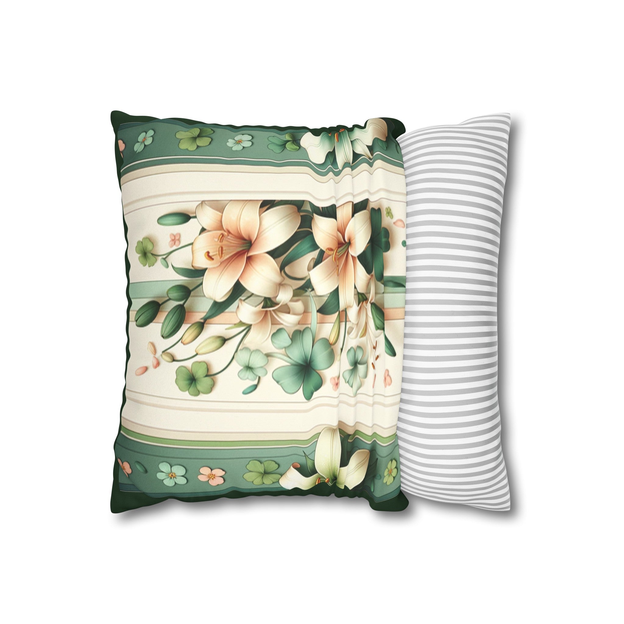 Lilies (2) - Suede Square Pillowcase