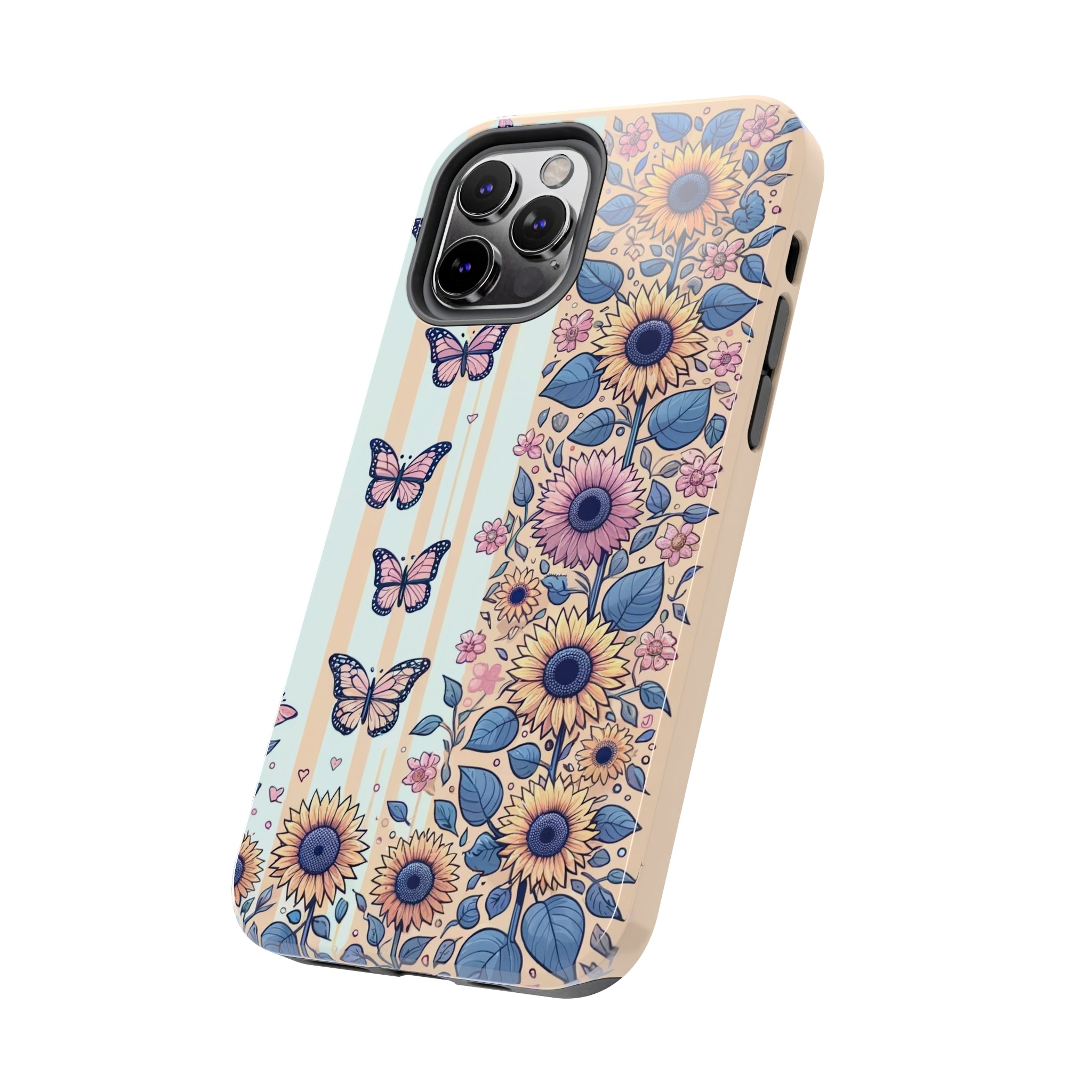 Butterflies and Sunflowers - Tough Phone Case