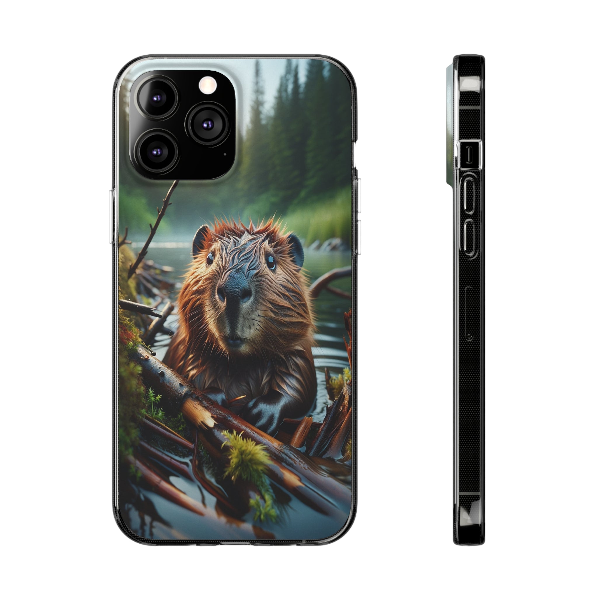 Curious Beaver - Soft Phone Case