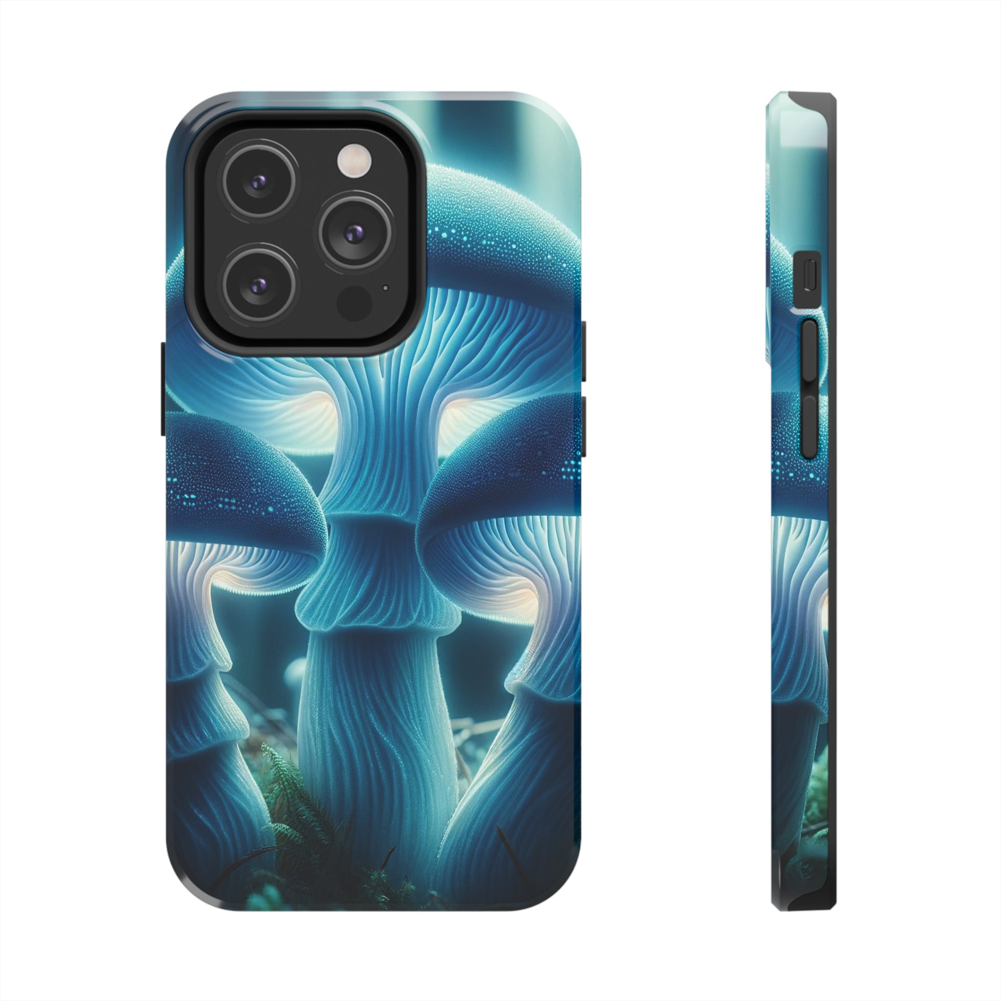 Blue Mushrooms - Tough Phone Case