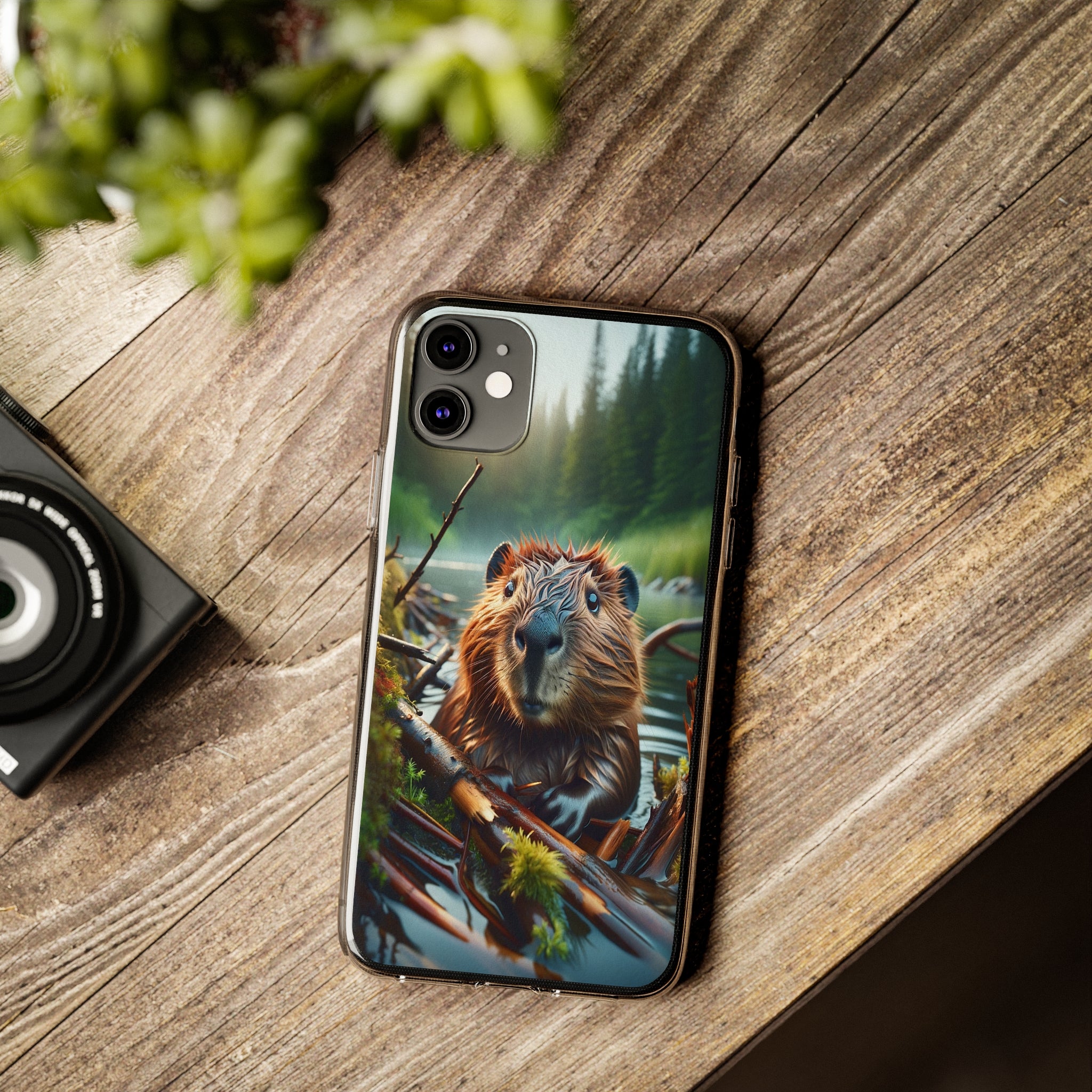 Curious Beaver - Soft Phone Case