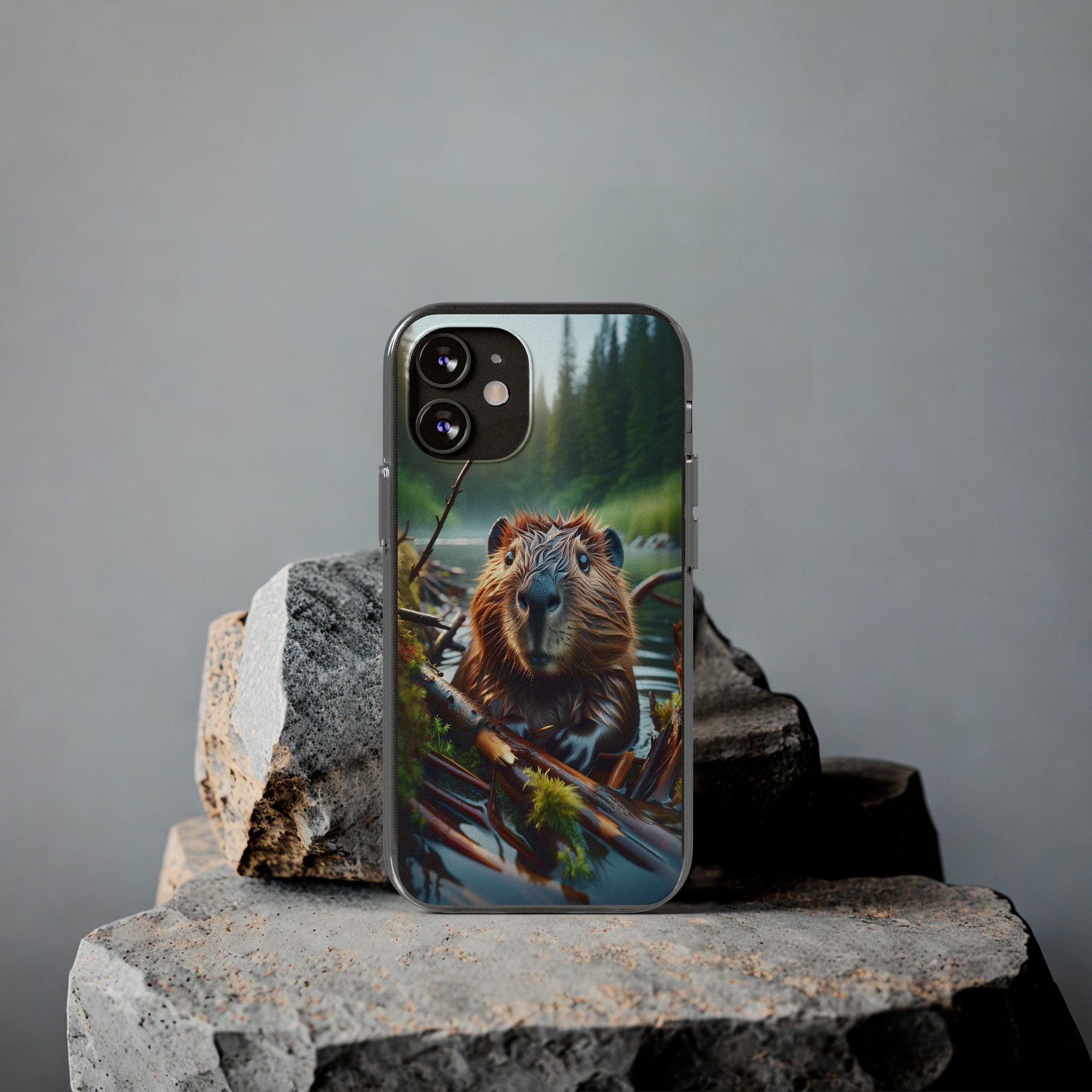 Curious Beaver - Soft Phone Case