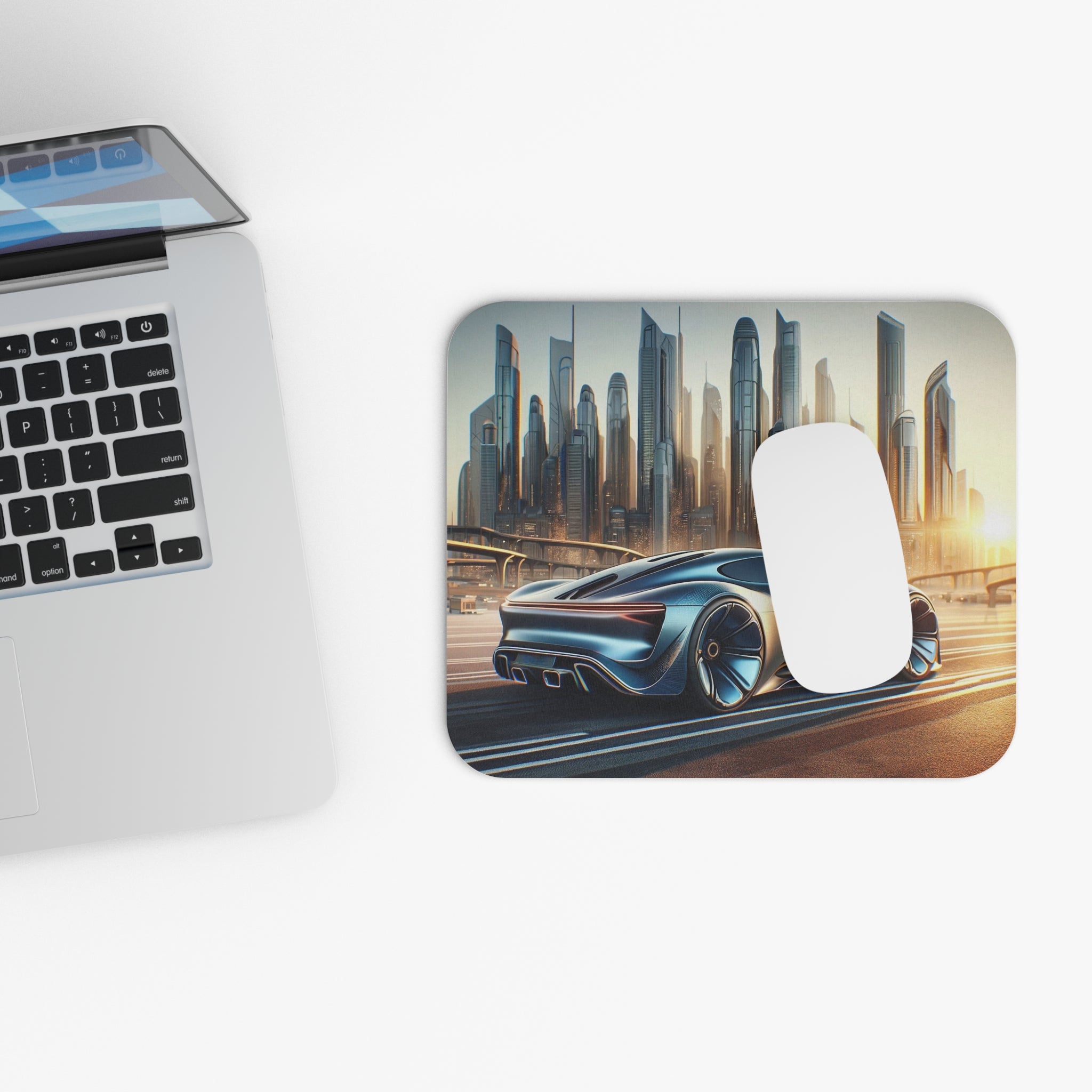 Futuristic car - Mouse Pad (Rectangle)