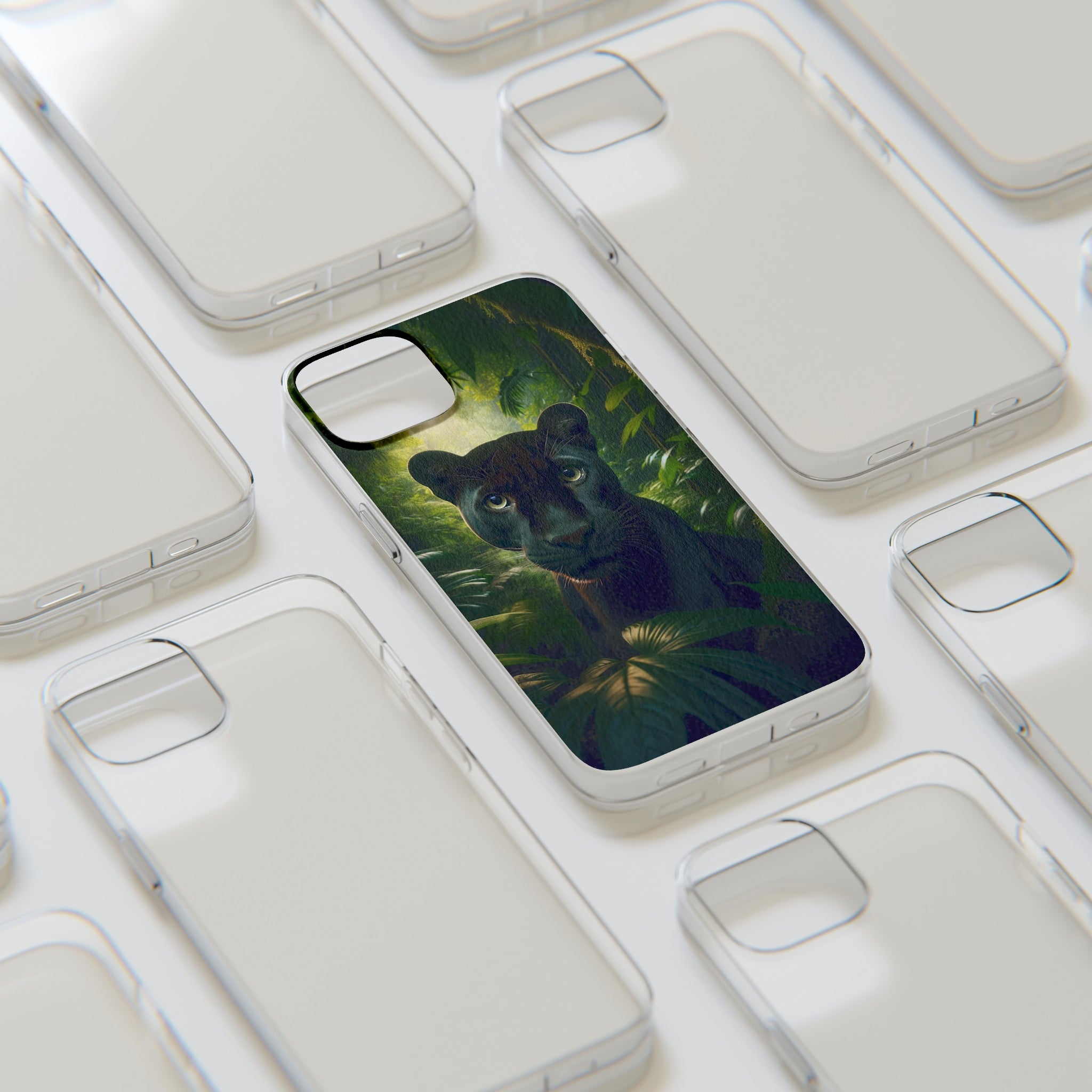 Curious Panther - Soft Phone Case