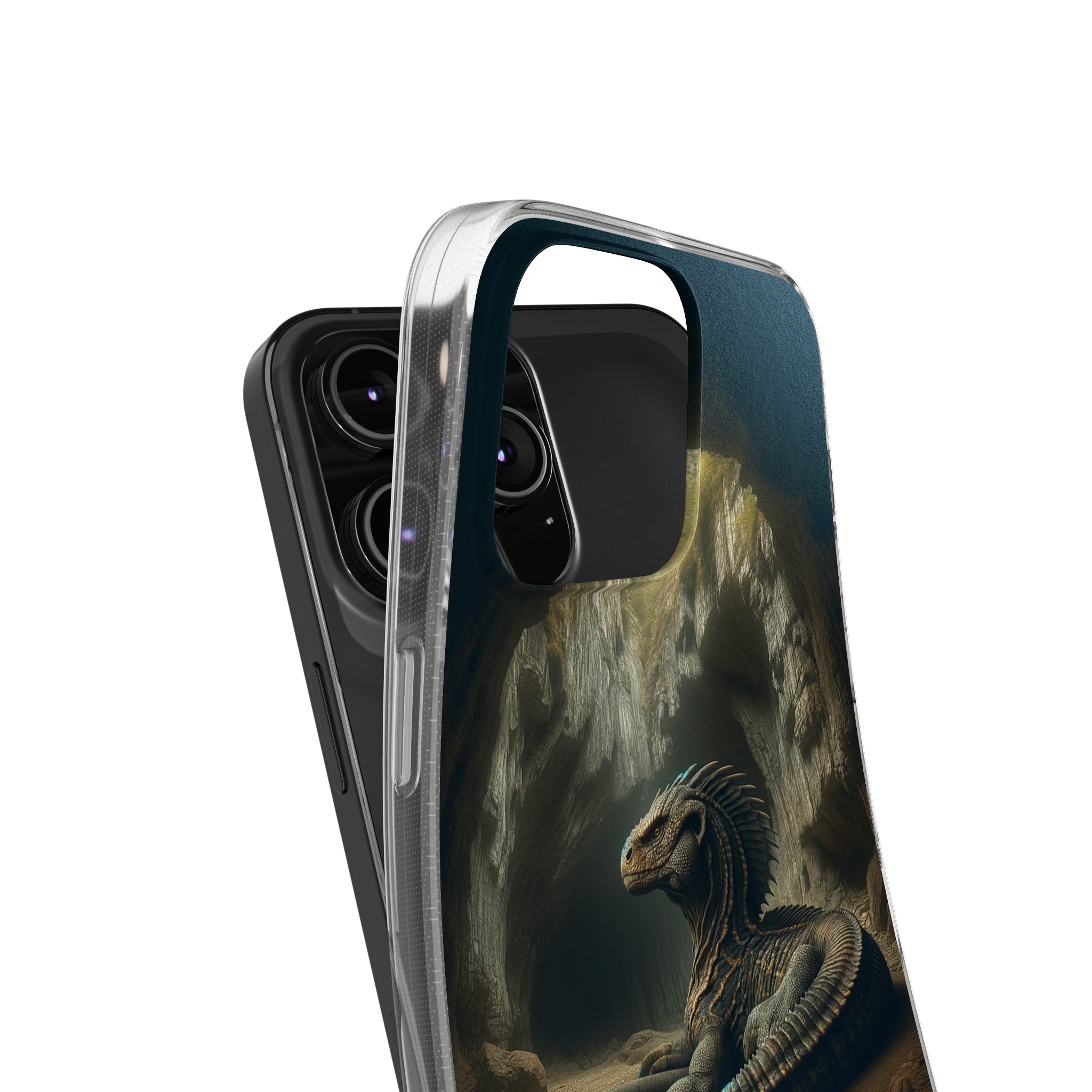 Basilisk in a cave - Soft Phone Case