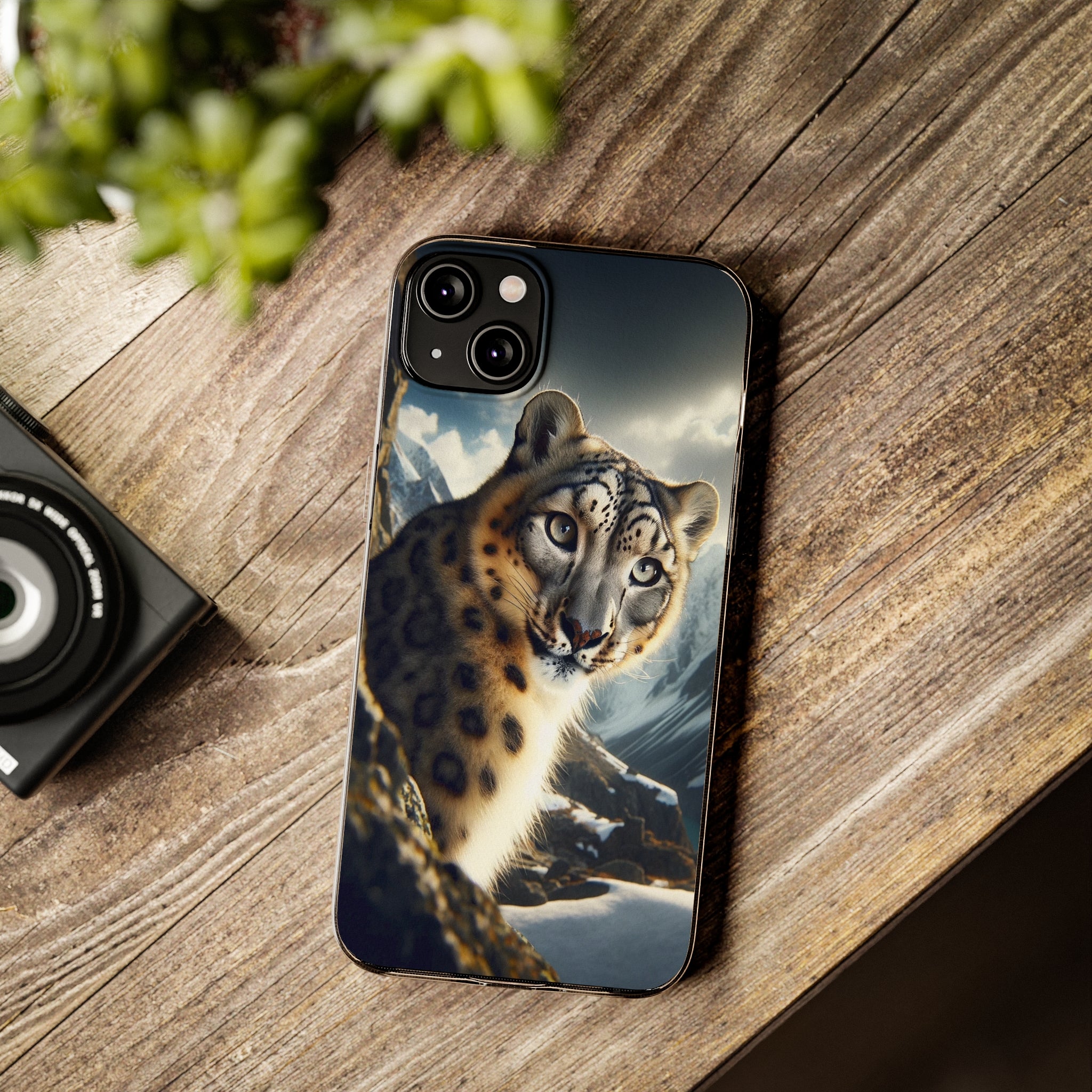 Snow Leopard - Soft Phone Case