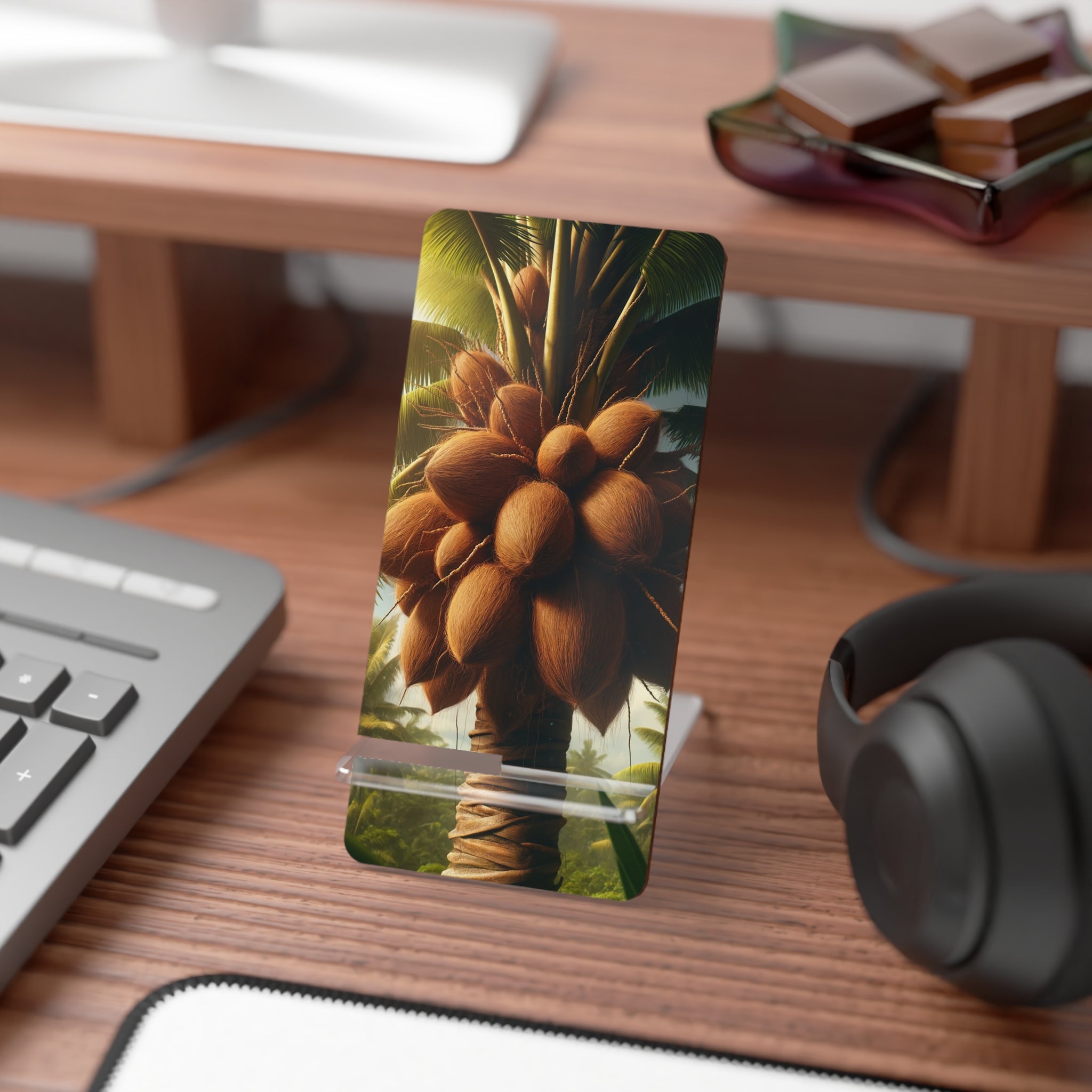 Coconuts on a tree - Smartphone Stand