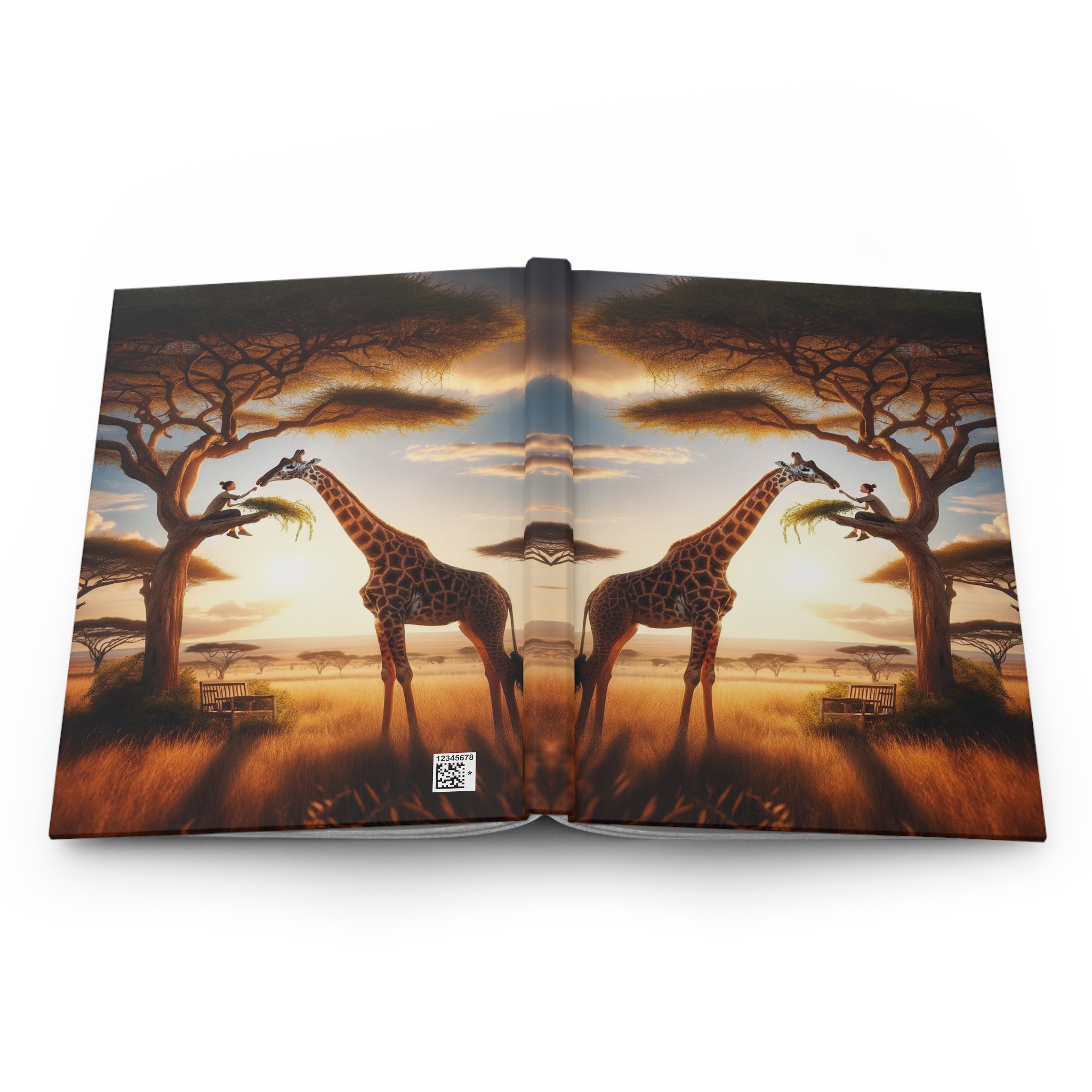 Giraffe - Hardcover Notebook