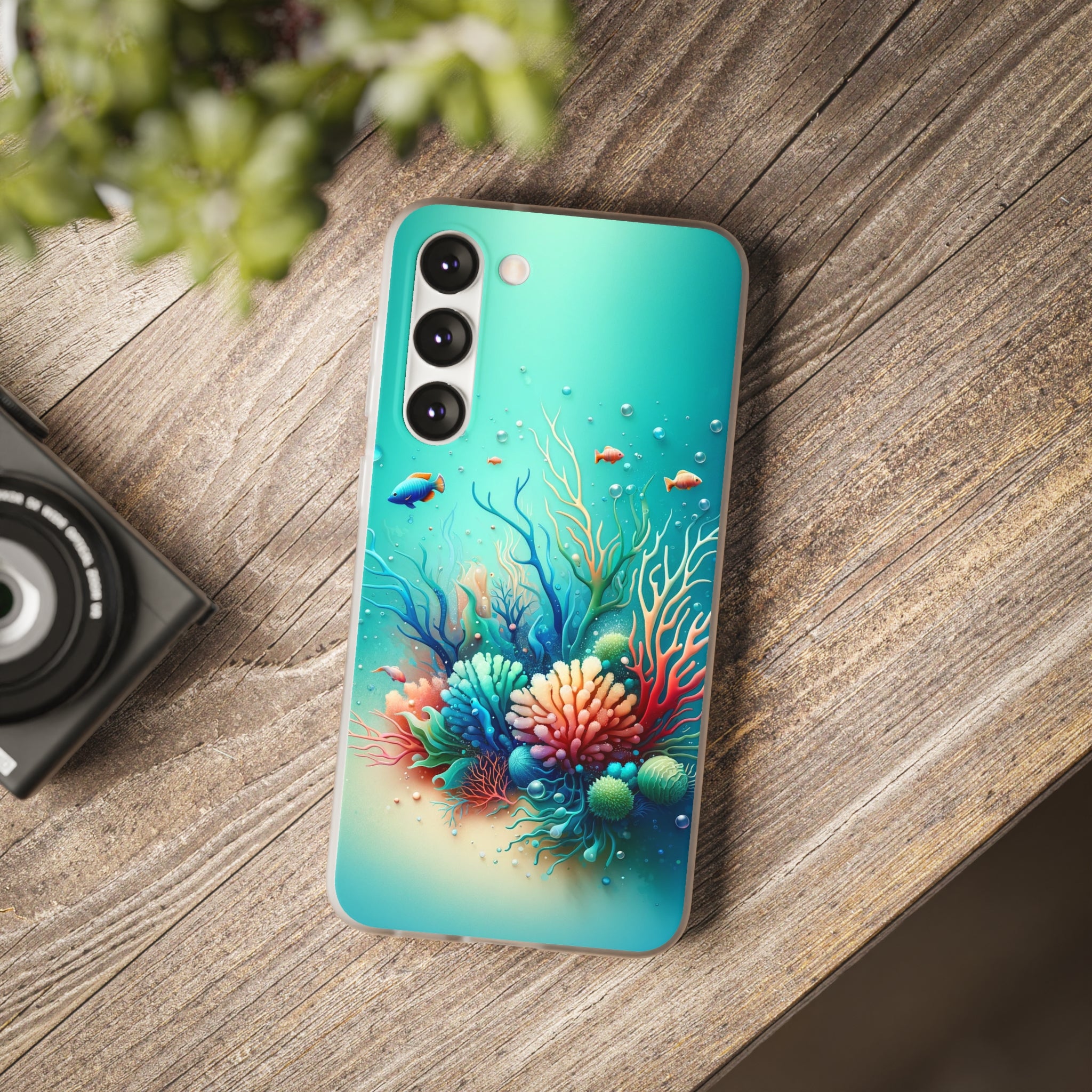 Fish around coral reef - Flexi Case (Samsung only)