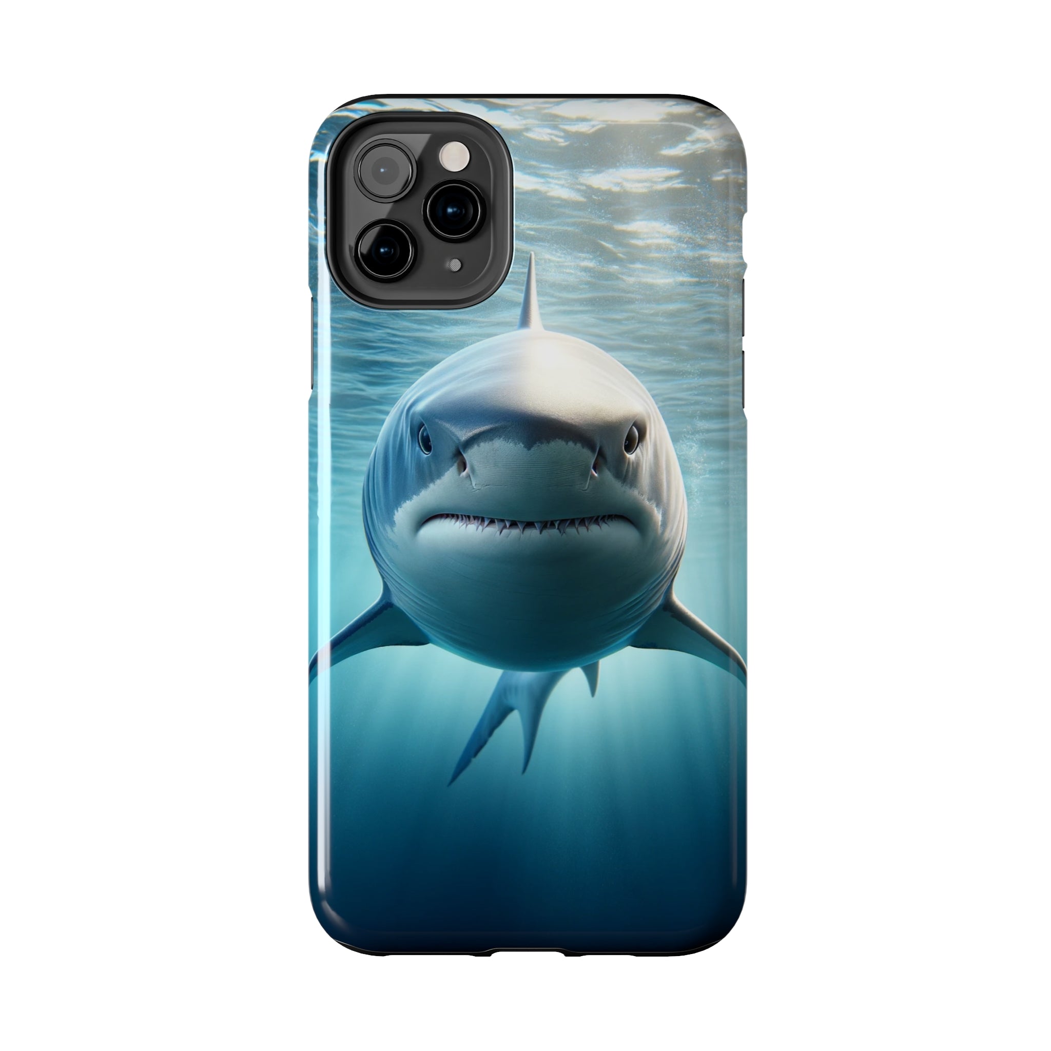 Curious shark - Tough Phone Case