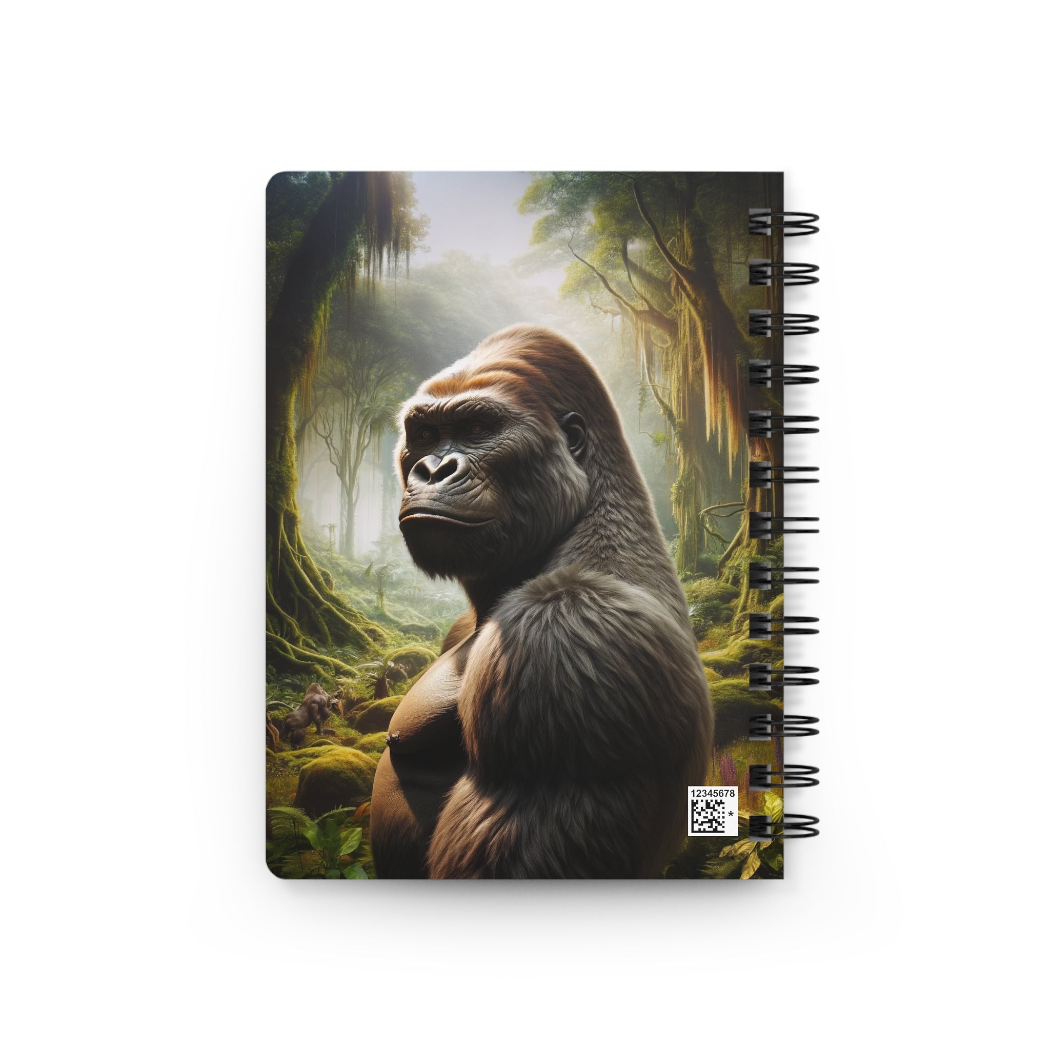 A curious gorilla - Spiral Notebook