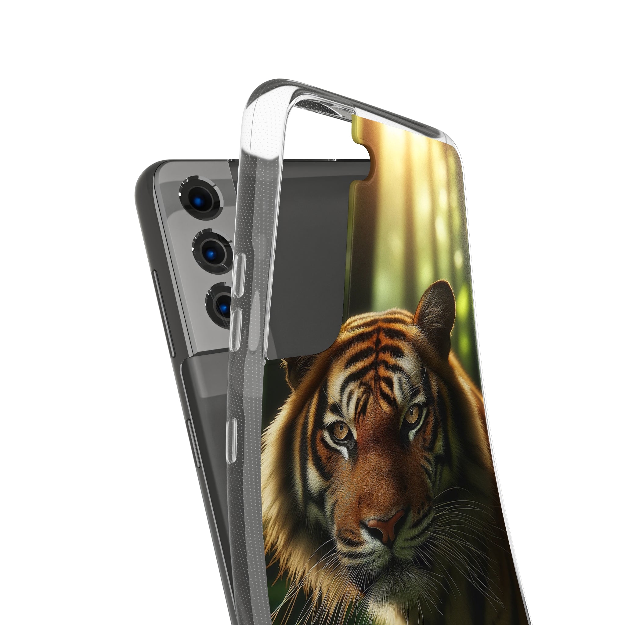 Curious Tiger - Soft Phone Case