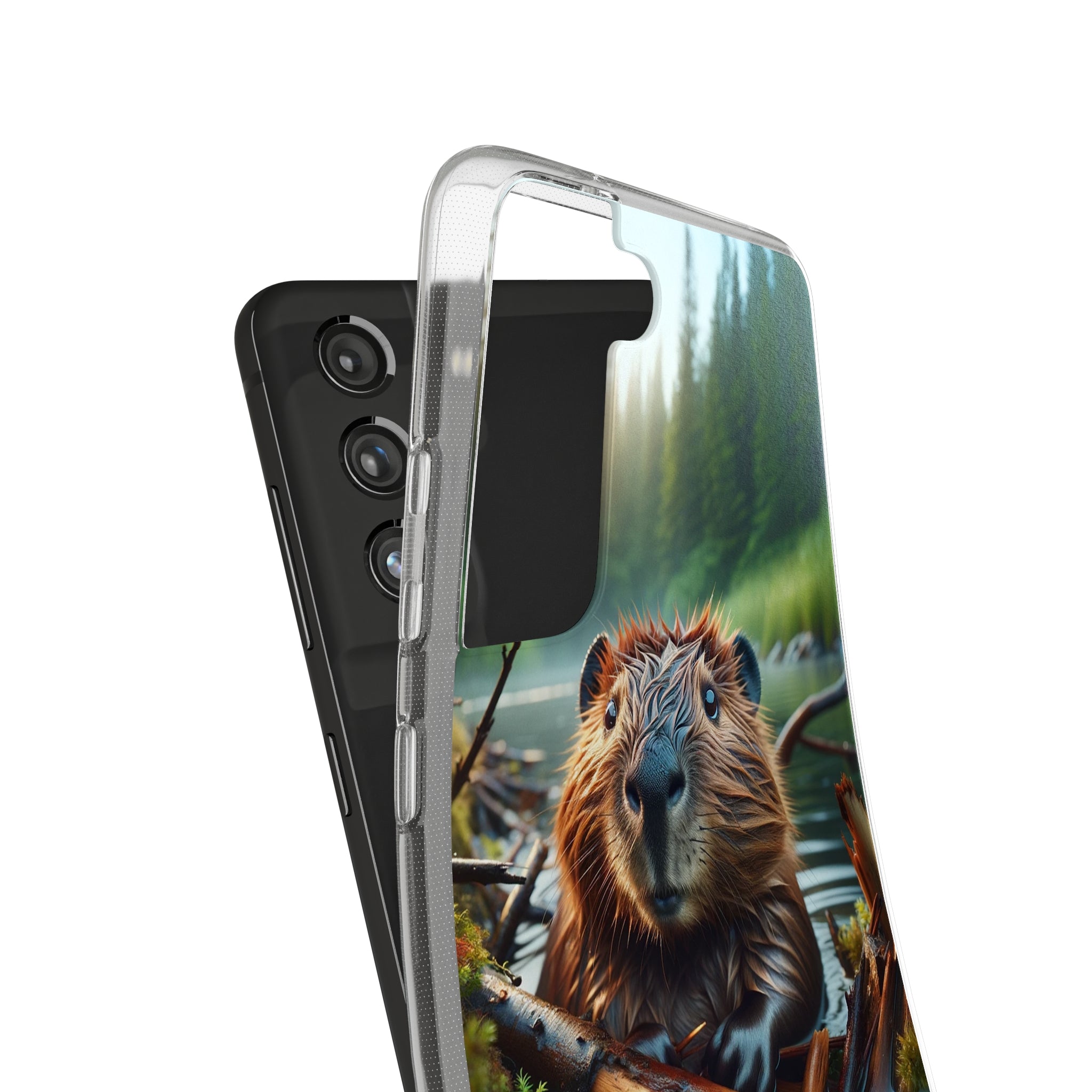 Curious Beaver - Soft Phone Case