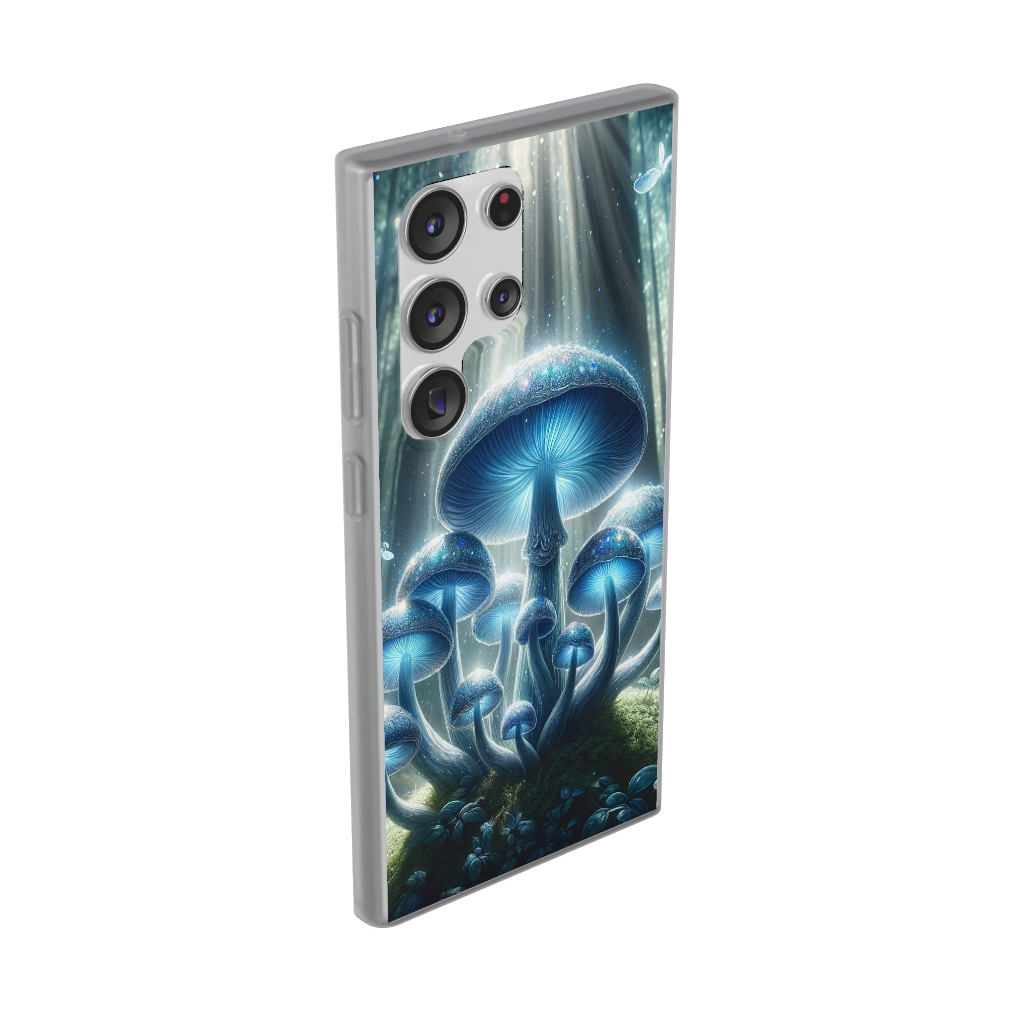 Lightblue mushrooms - Flexi Case (Samsung only)