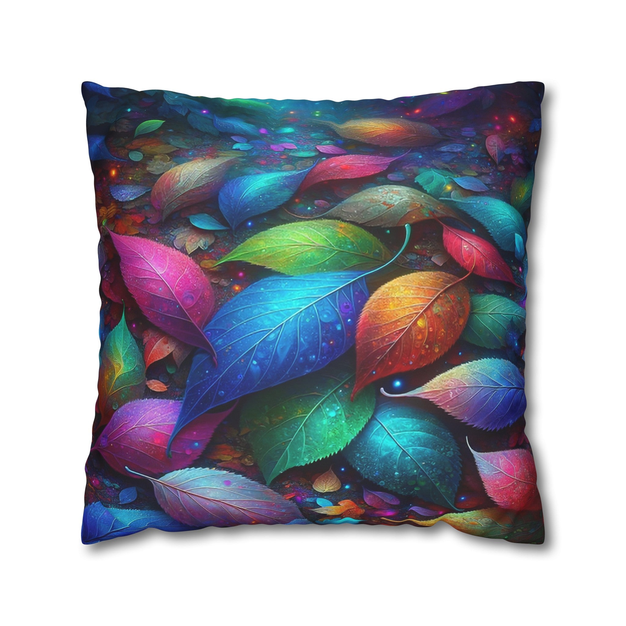 Magical leaves (3) - Suede Square Pillowcase