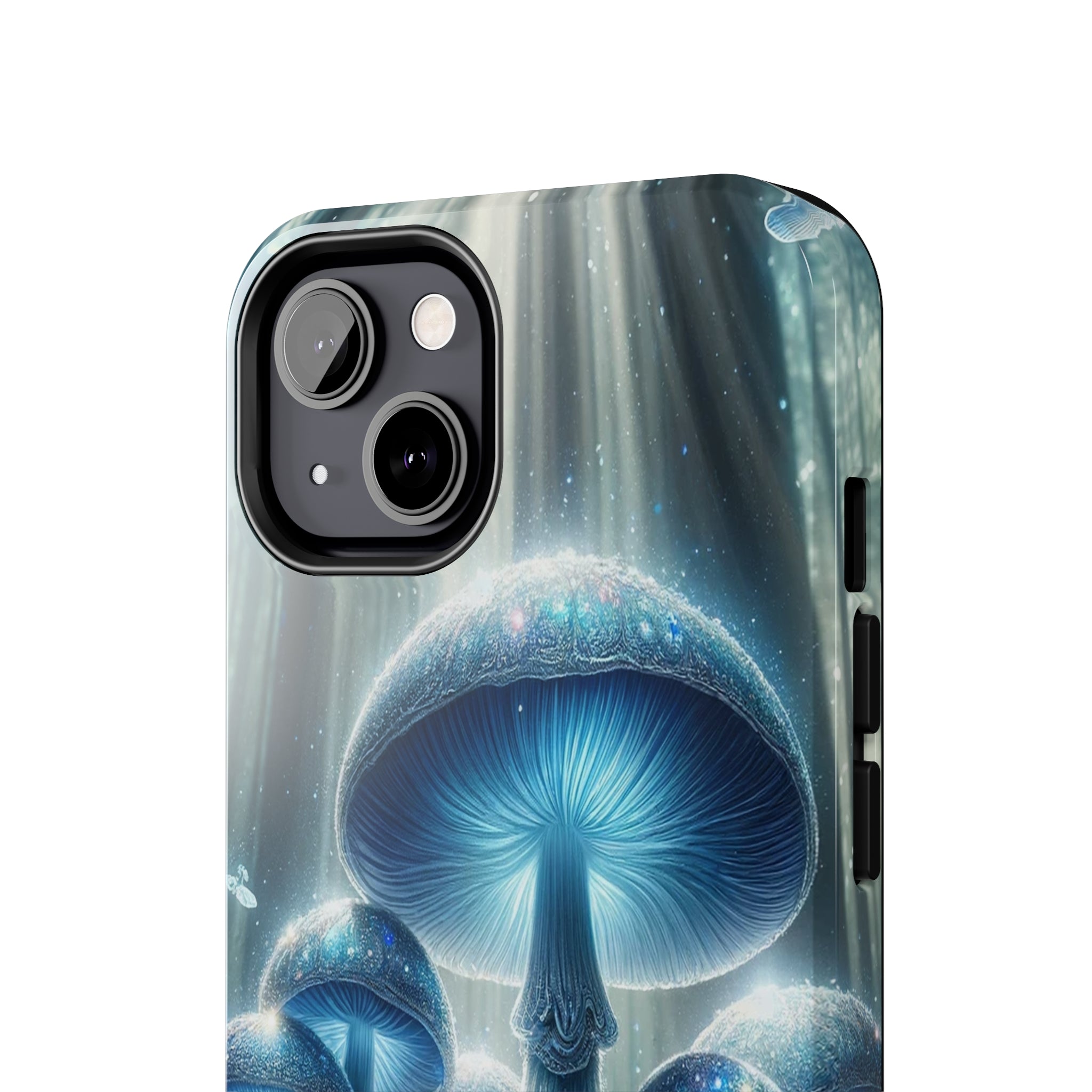 Light blue mushrooms - Tough Phone Case