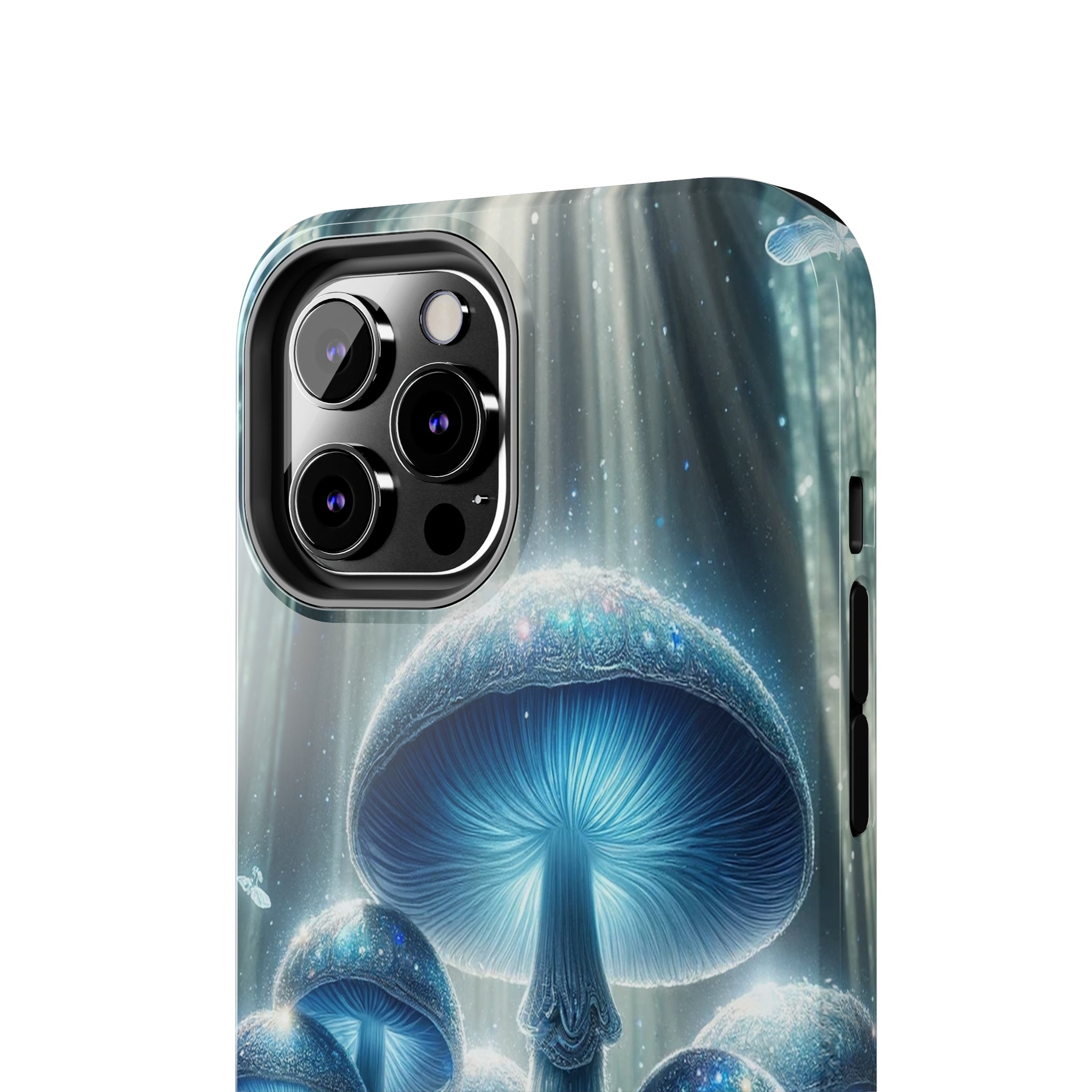 Light blue mushrooms - Tough Phone Case