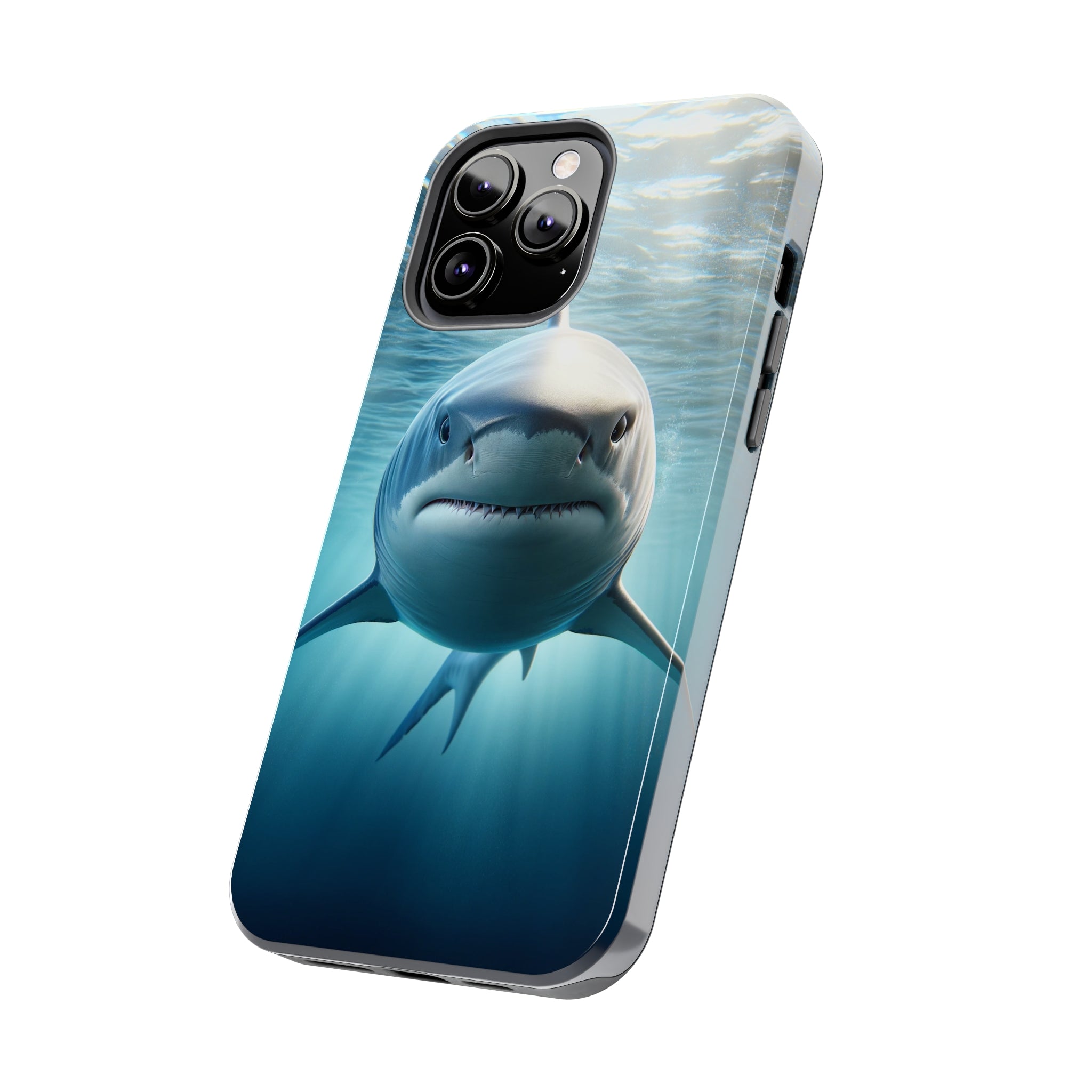 Curious shark - Tough Phone Case