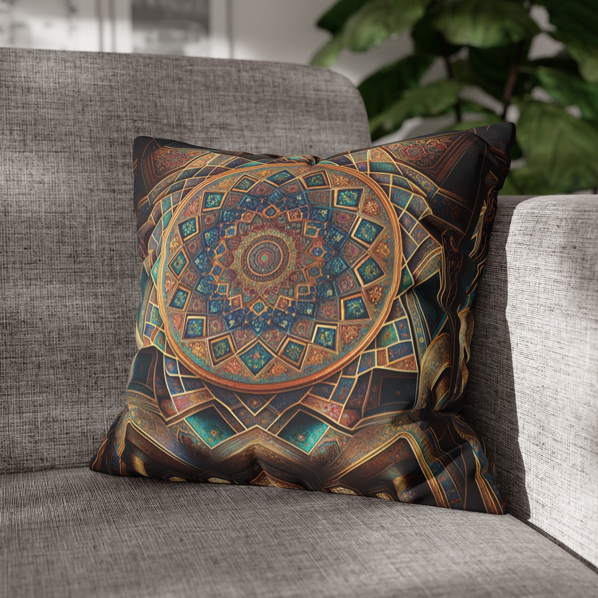 Persian Art (5) - Suede Square Pillowcase