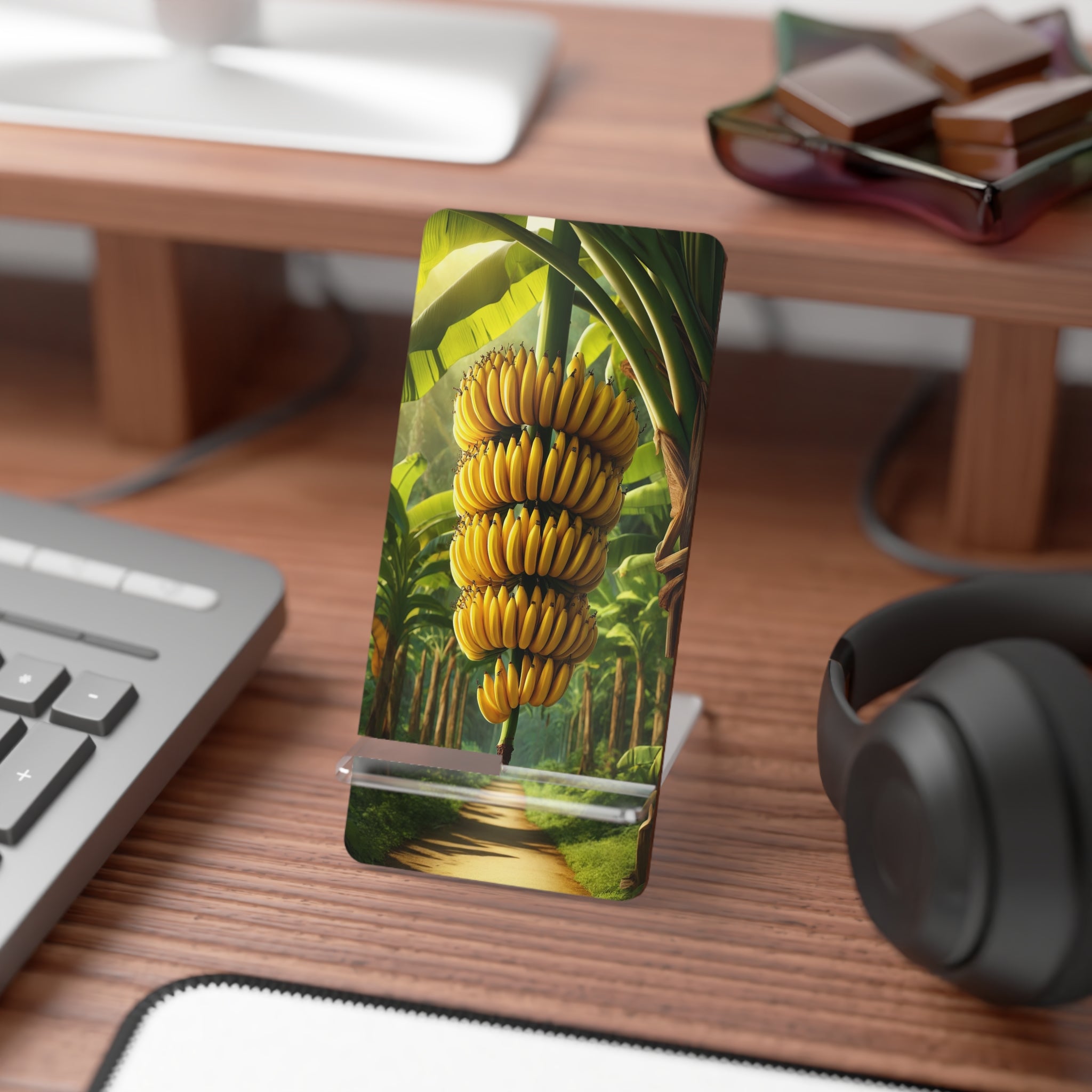 Bananas hanging on a tree - Smartphone Stand