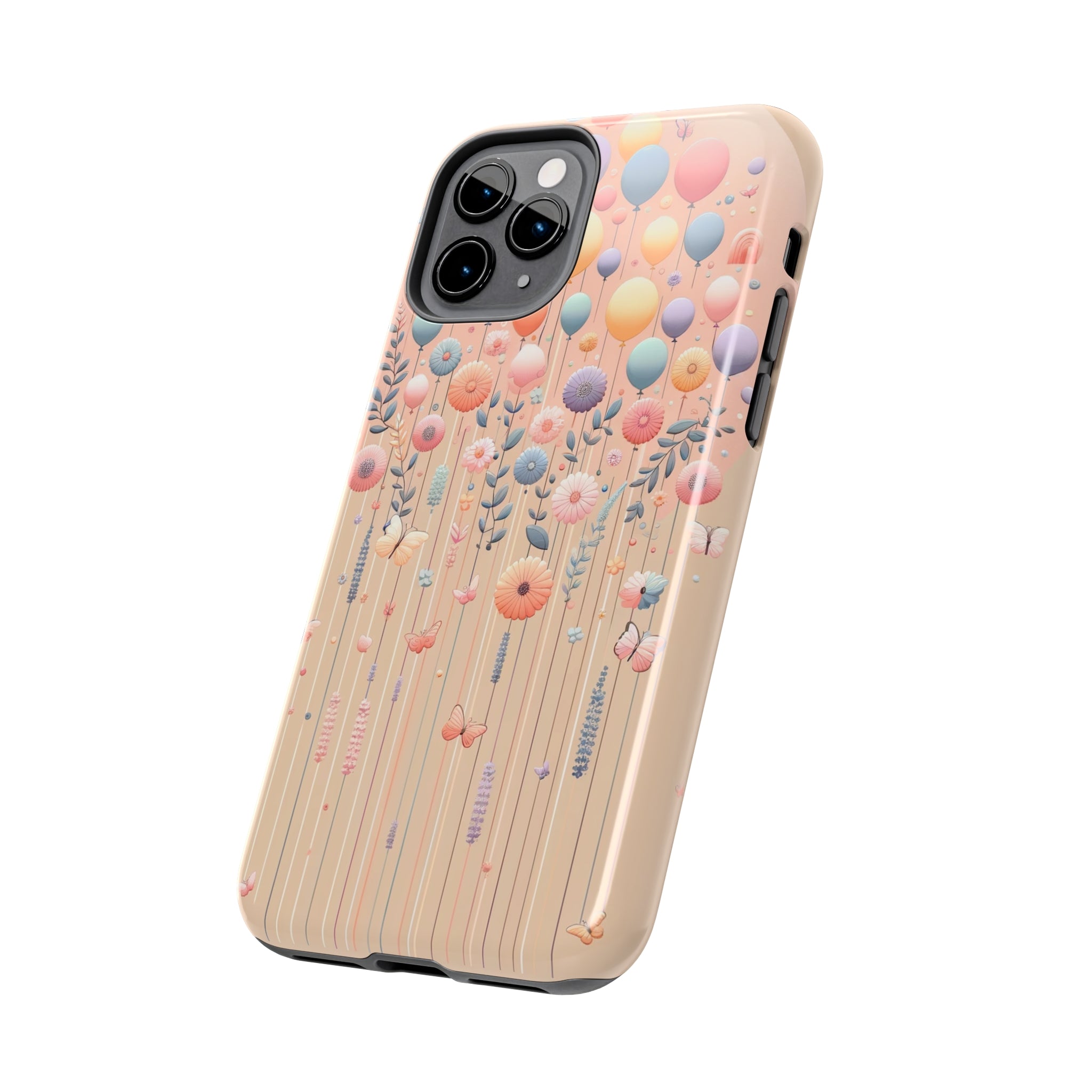 Balloons and flowers - Tough Phone Case