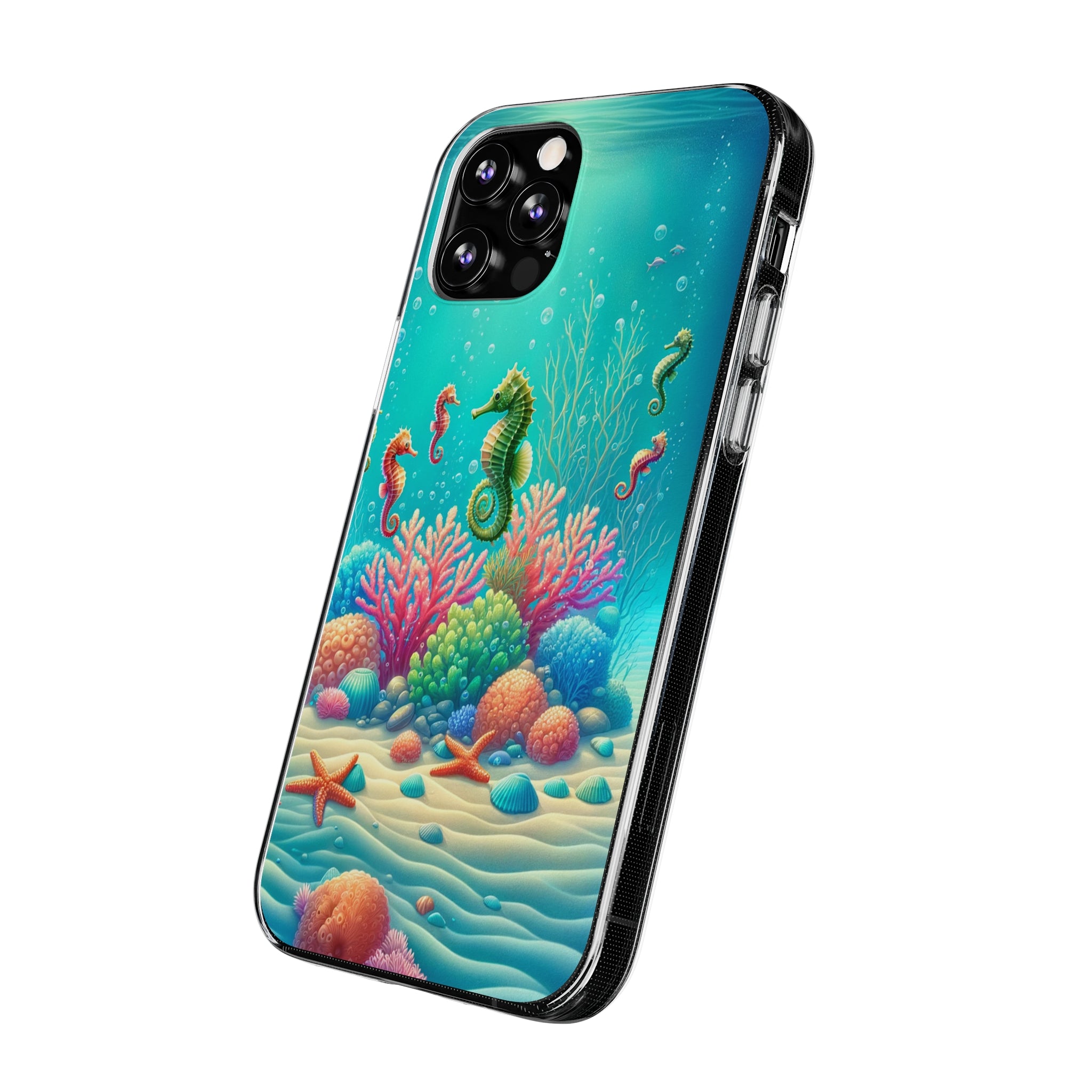 Seahorses - Soft Phone Case