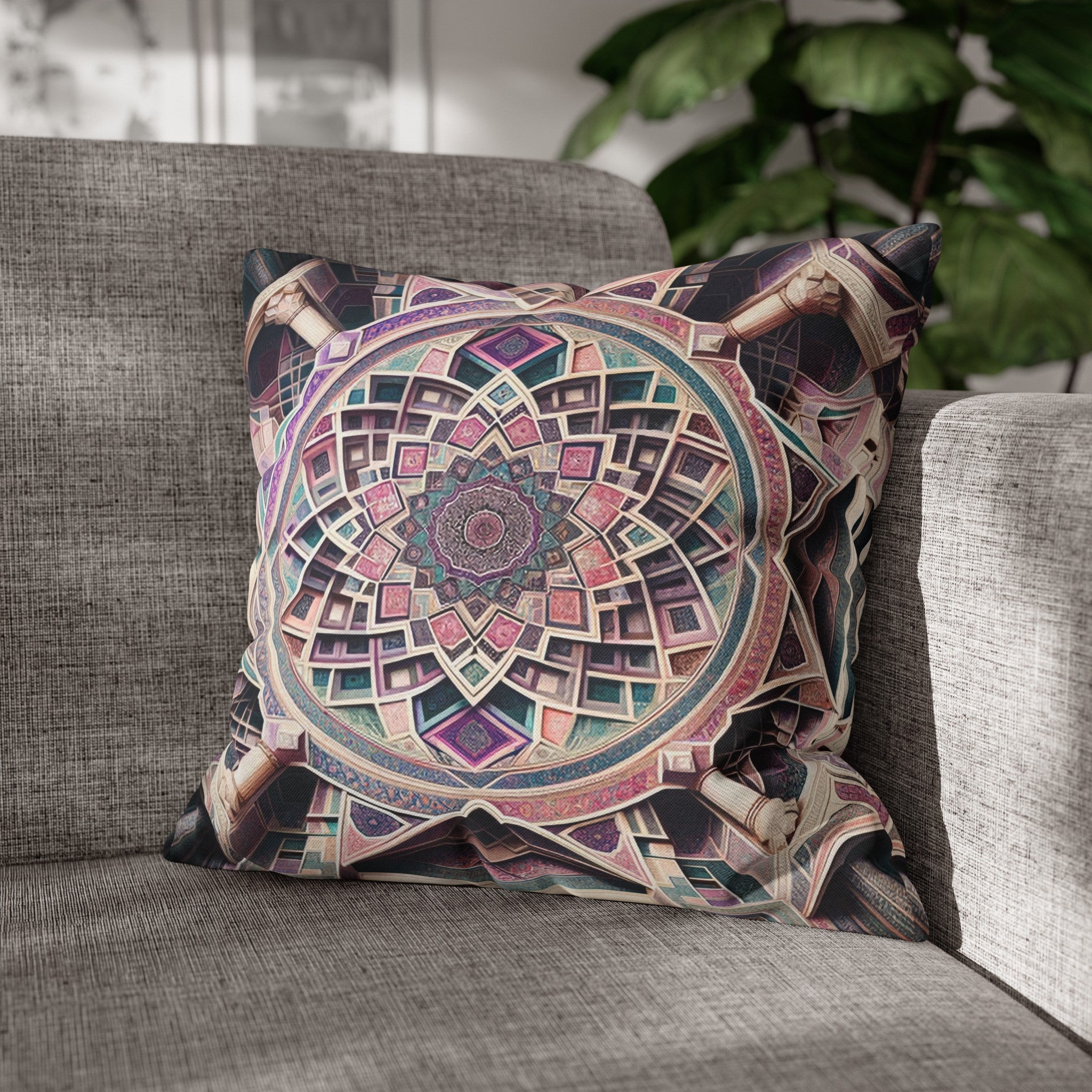 Persian Art 6 - Polyester Square Pillowcase