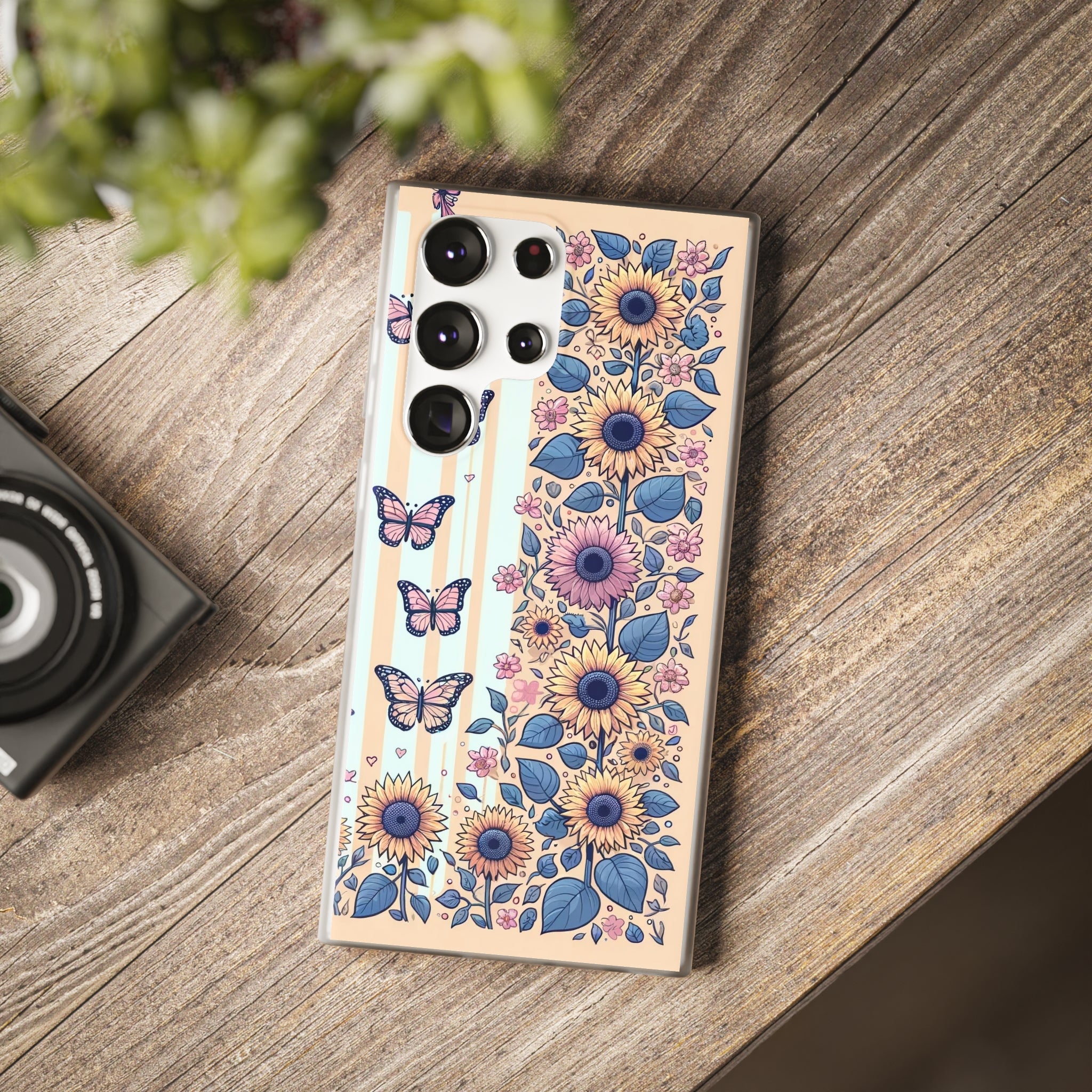 Sunflowers and butterflies - Flexi Case (Samsung only)