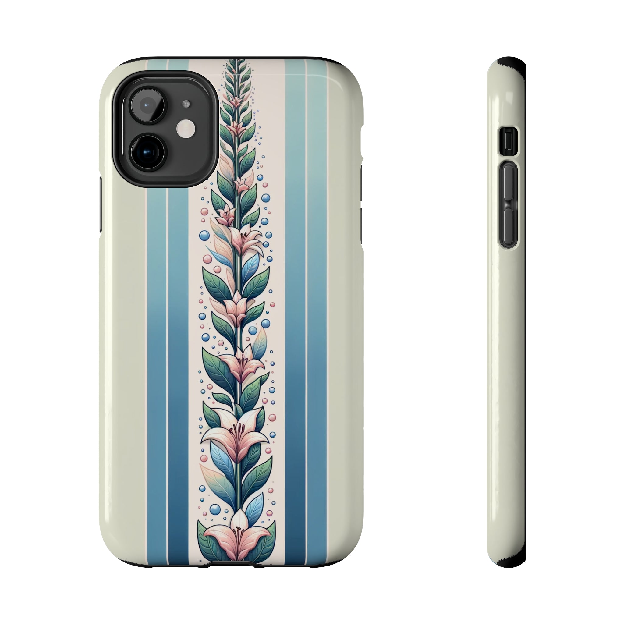 Lilies and leaves - Tough Phone Case