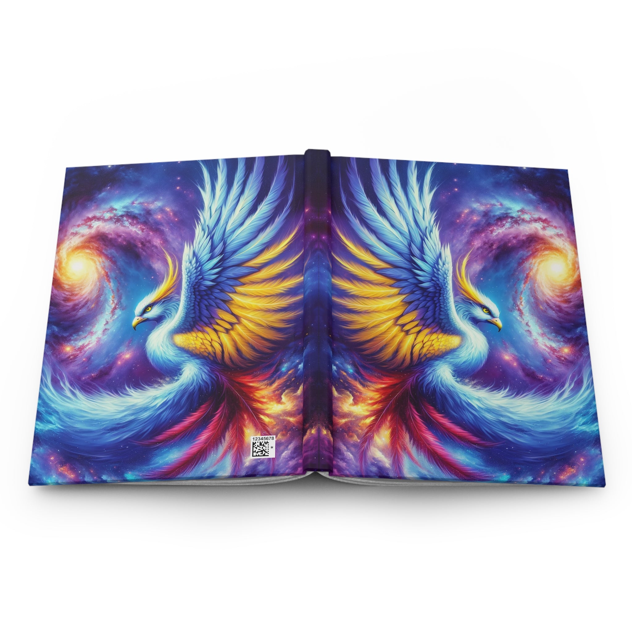 Blue phoenix - Hardcover Notebook