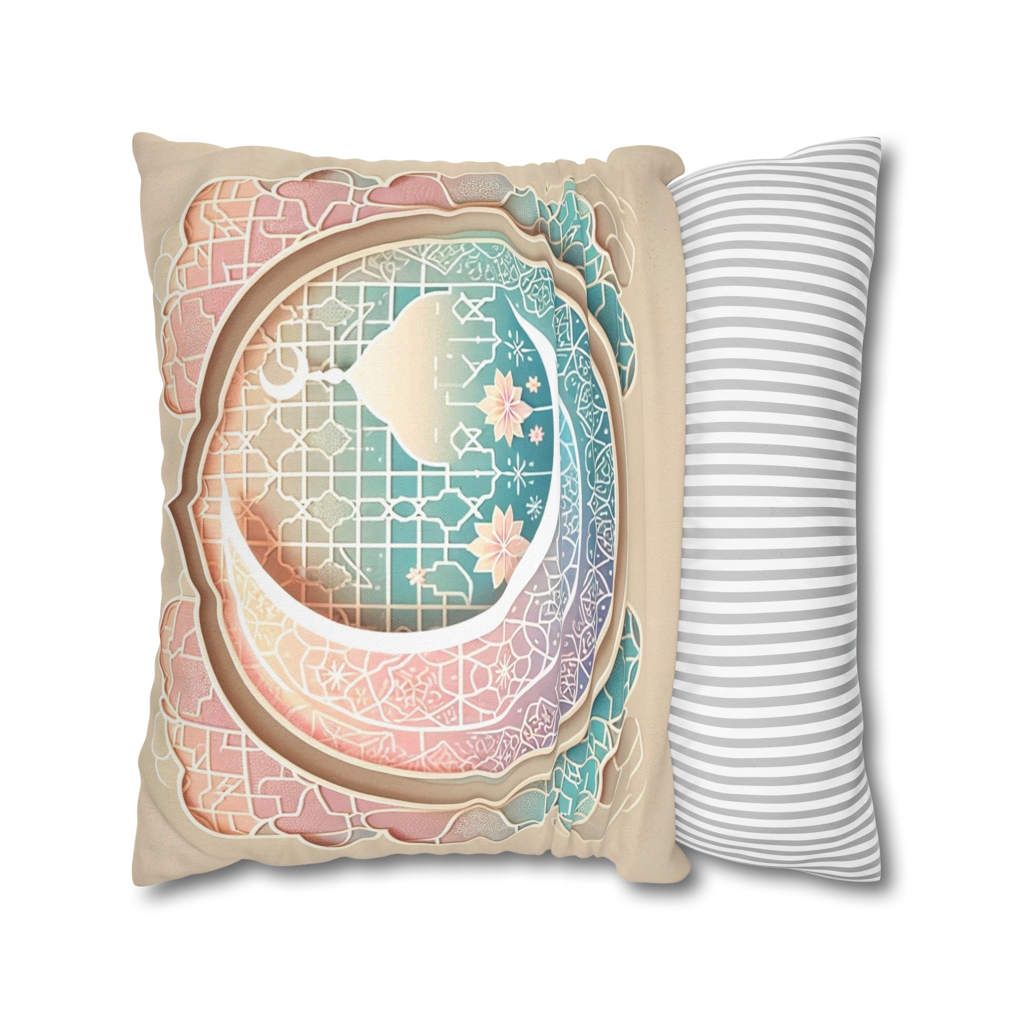 Islamic Art 3 - Polyester Square Pillowcase