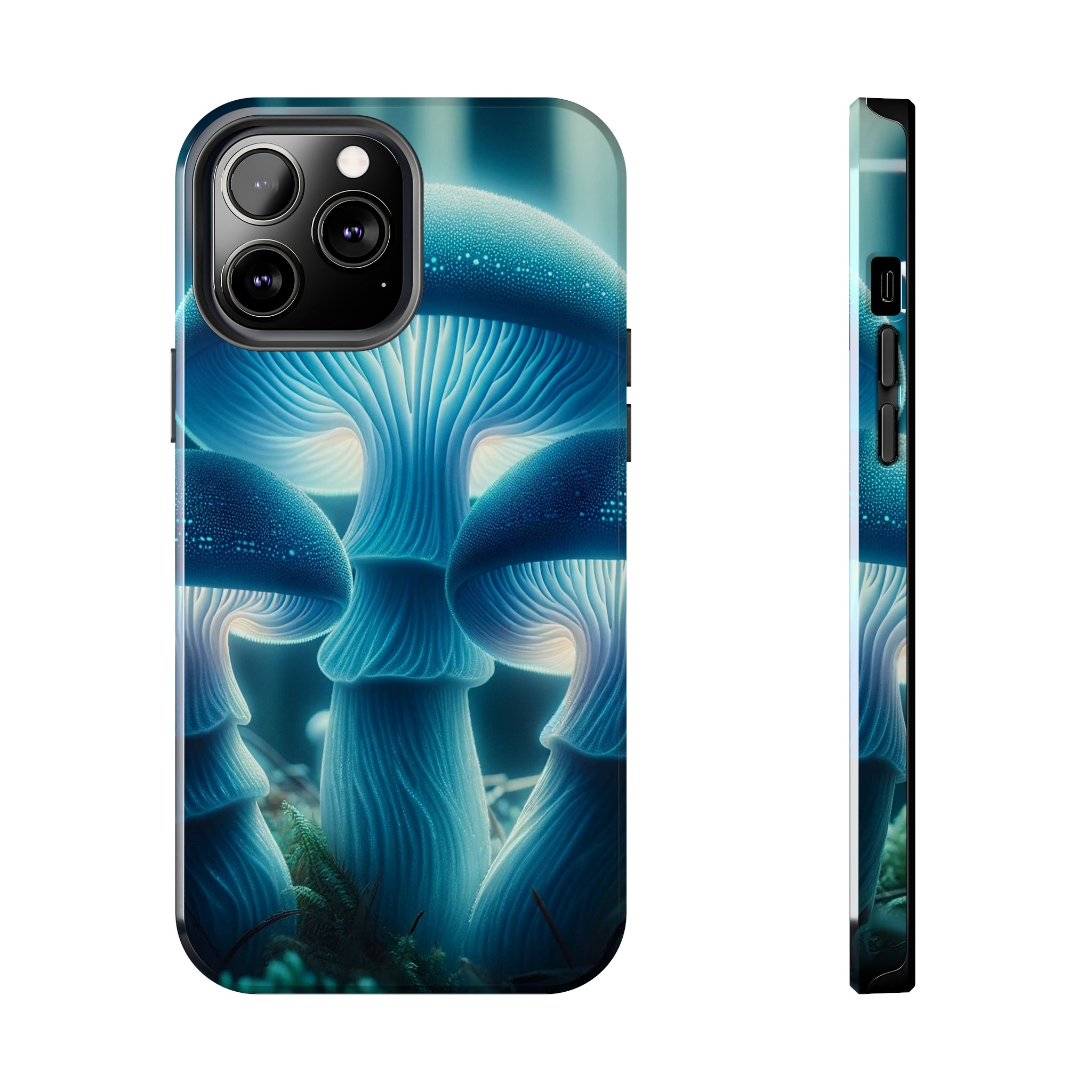 Blue Mushrooms - Tough Phone Case