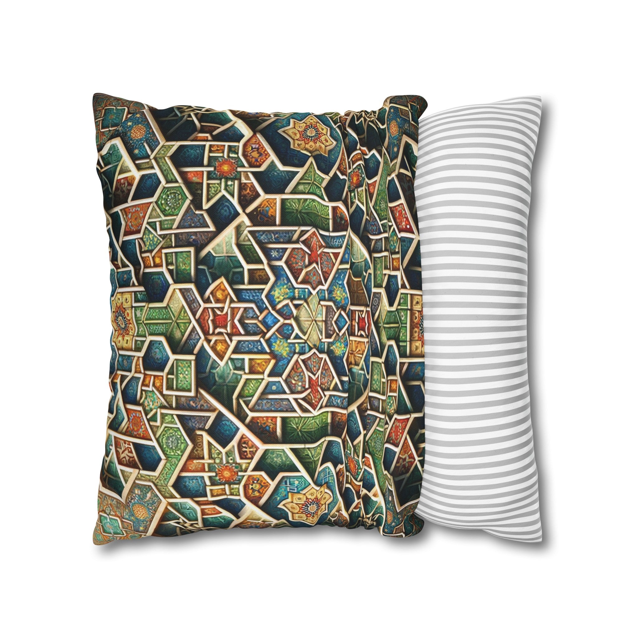 Persian Art 2 - Polyester Square Pillowcase