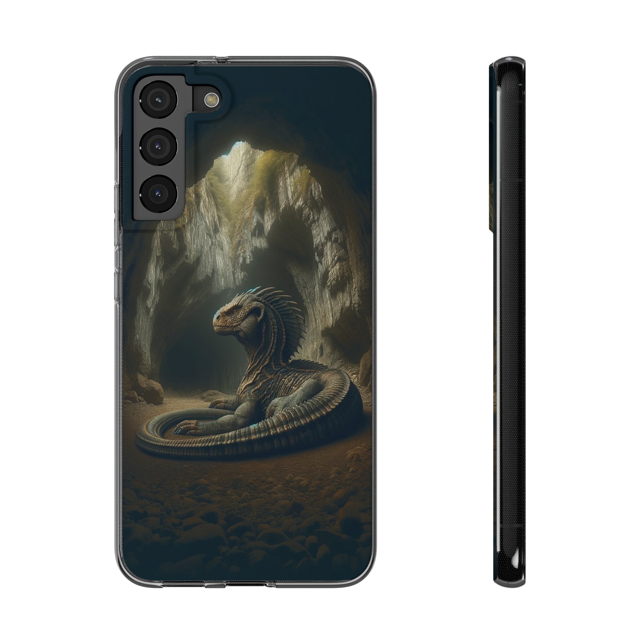 Basilisk in a cave - Soft Phone Case