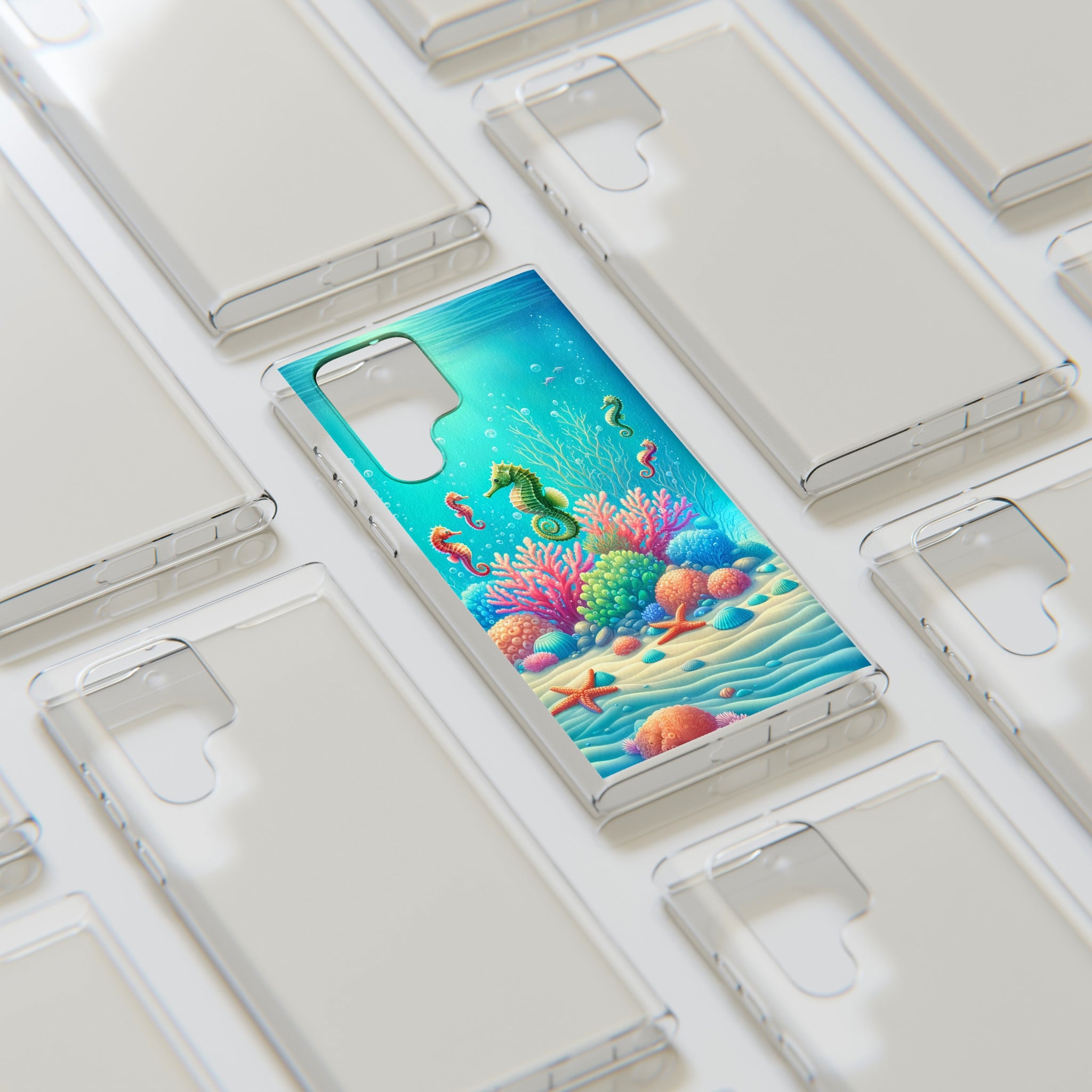 Seahorses - Soft Phone Case