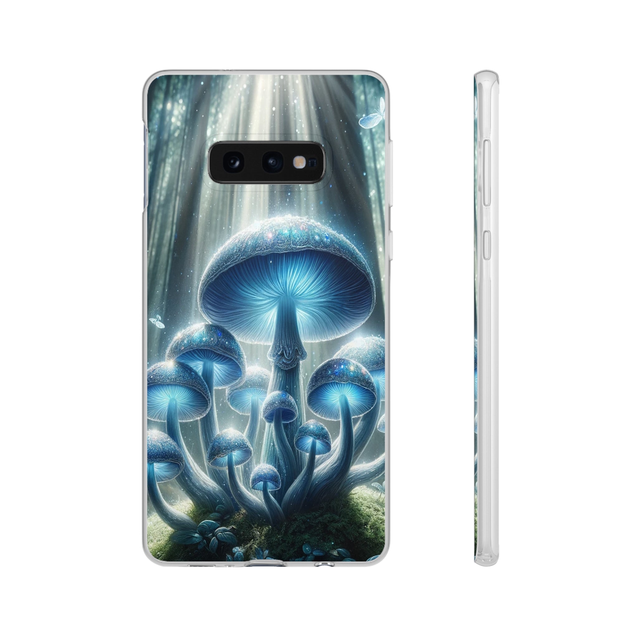 Lightblue mushrooms - Flexi Case (Samsung only)