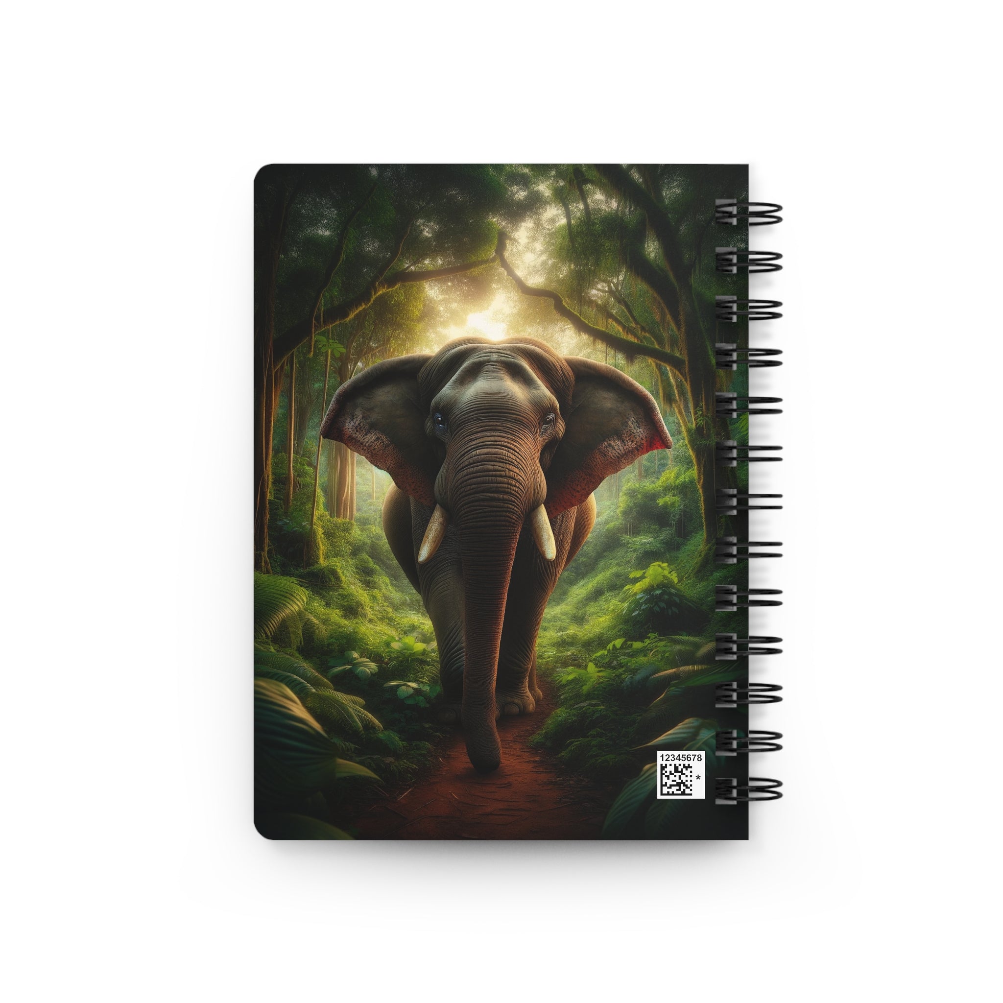 A curious, brown elephant - Spiral Notebook