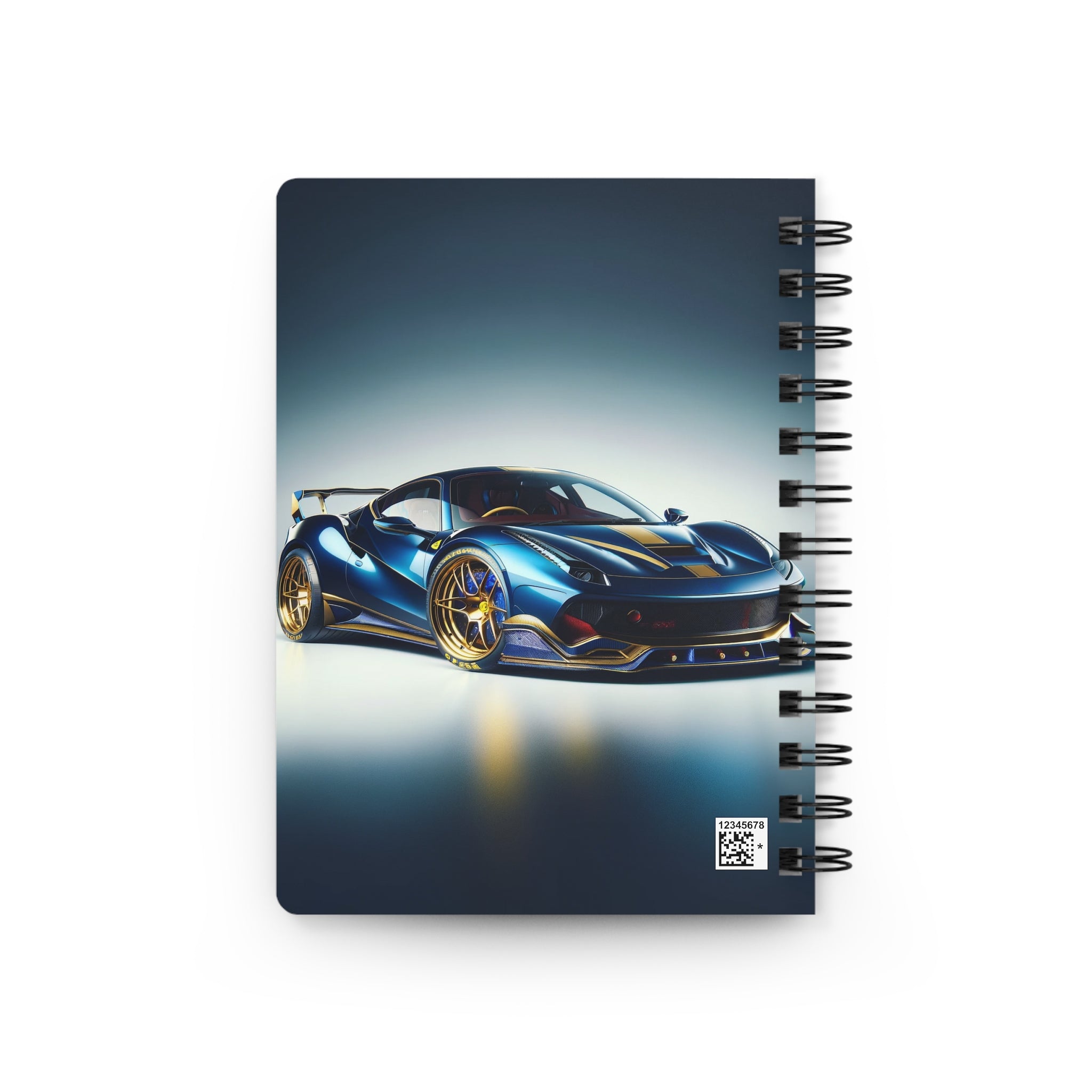 Blue car - Spiral Notebook